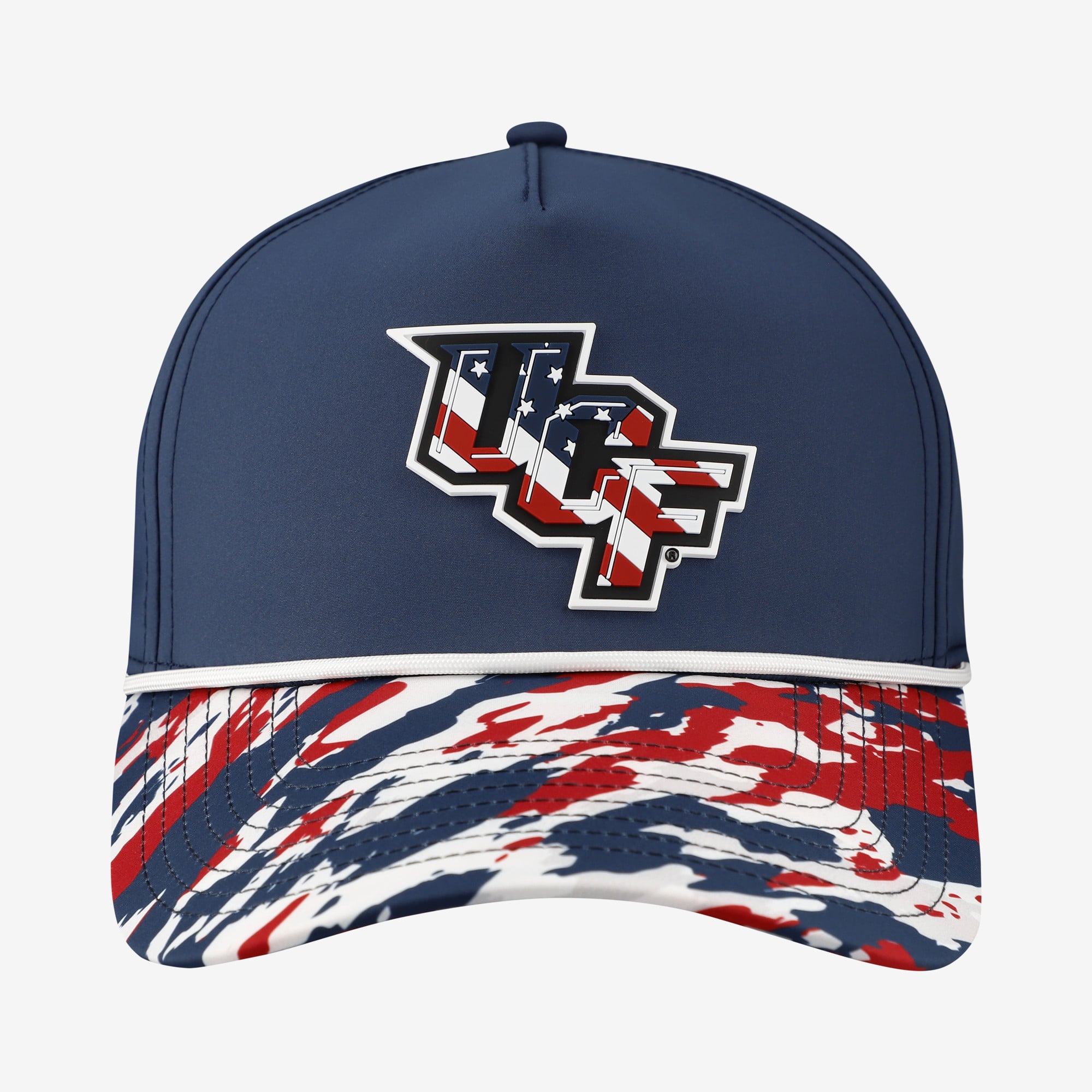Casquette unisexe à cordon ajustable, bleu marine, UCF Knights, étoiles et rayures