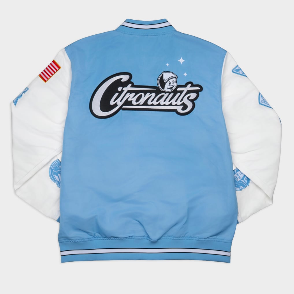 Unisex Homefield Light Blue UCF Knights Space Game Full-Snap Bomber Jacket