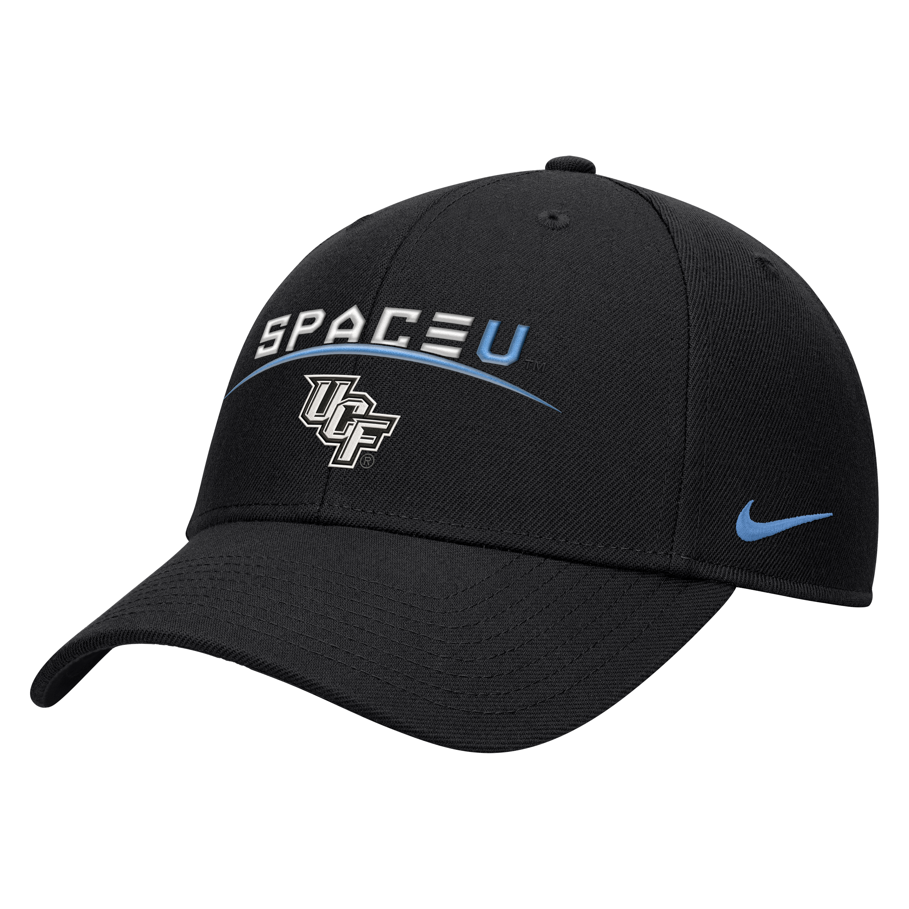 Casquette unisexe Nike noire UCF Knights 2026 Space Game Rise ajustable