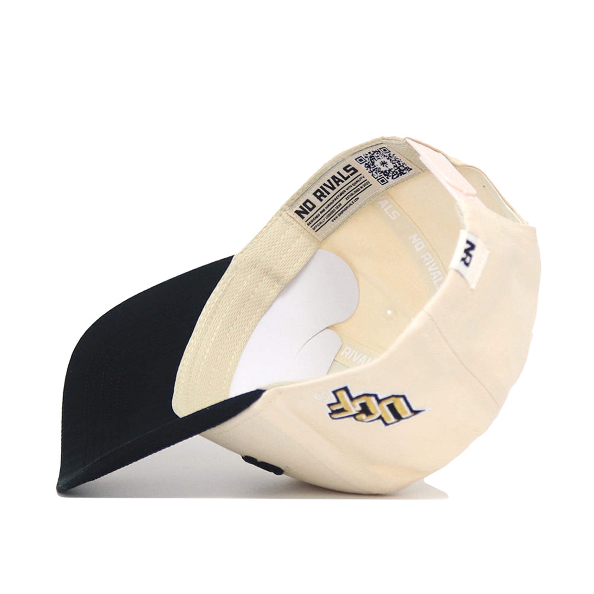 Casquette unisexe No Rivals Natural/Black UCF Knights Upside Down Classic Colors ajustable