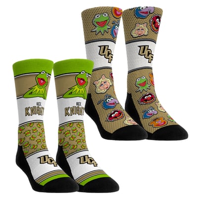  UCF Knights Rock Em Unisex Muppets 2-Pack Crew Socks Set