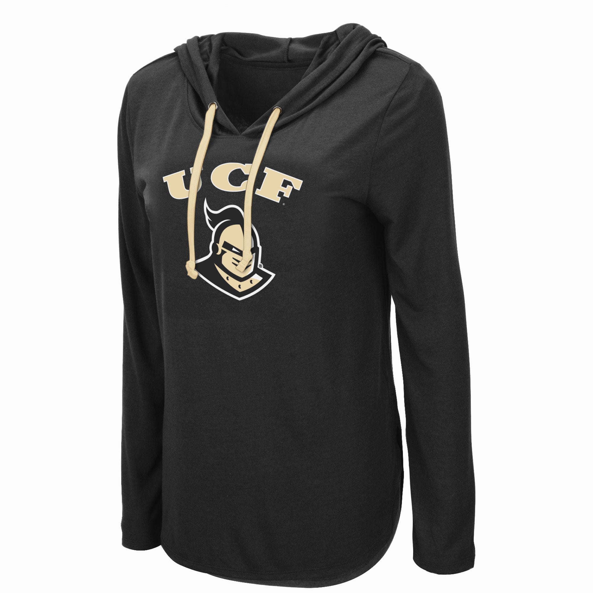 T-shirt à manches longues et capuche léger Colosseum Black UCF Knights My Lover pour femme