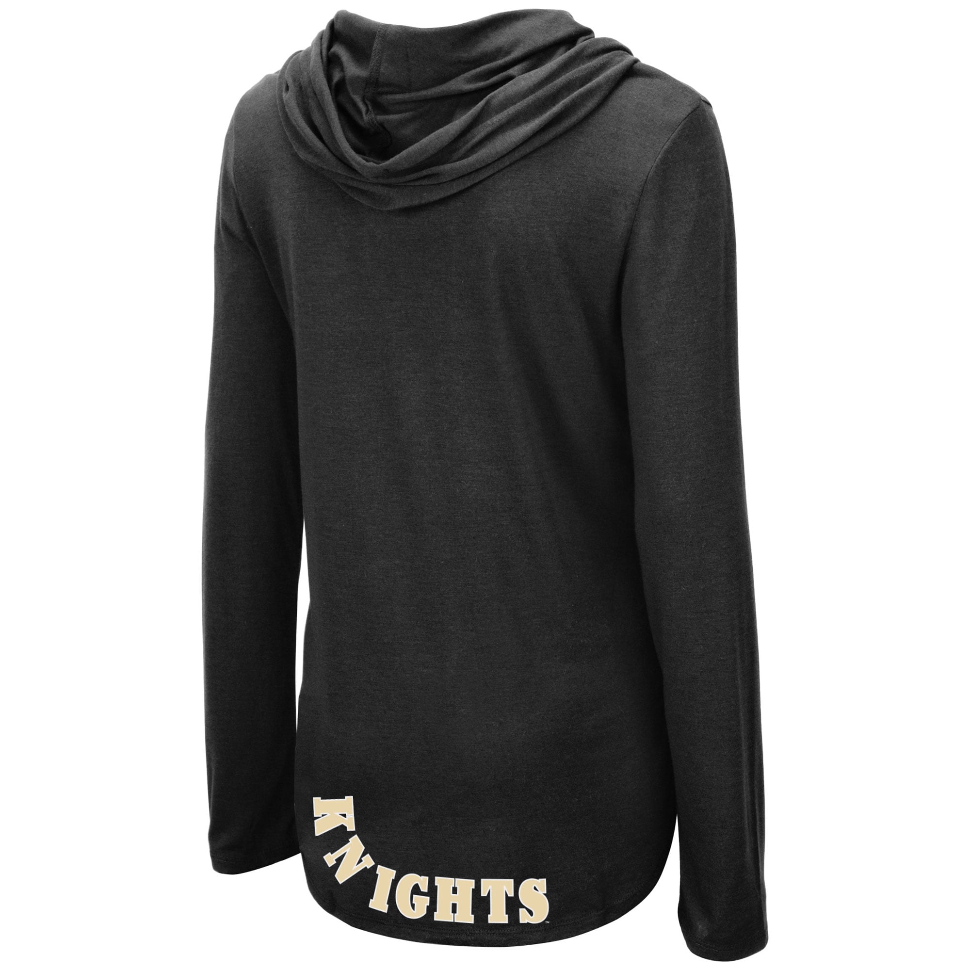 T-shirt à manches longues et capuche léger Colosseum Black UCF Knights My Lover pour femme