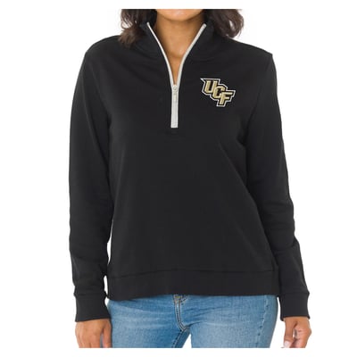 UCF Knights Flying Colors Apparel Women's Quinn Quarter-Zip Fleece - Black
