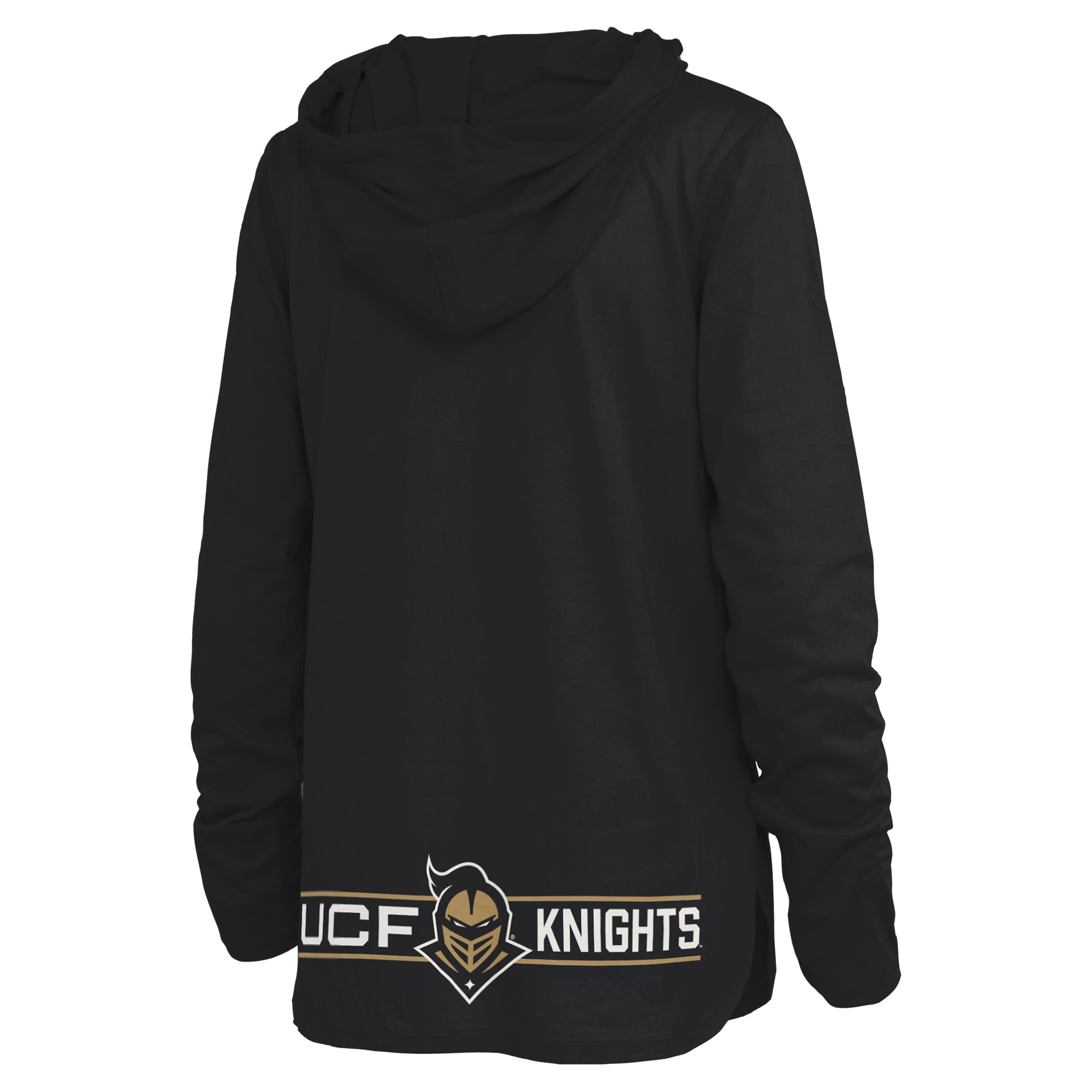 T-shirt à capuche manches longues noir Pressbox UCF Knights Allie pour femmes
