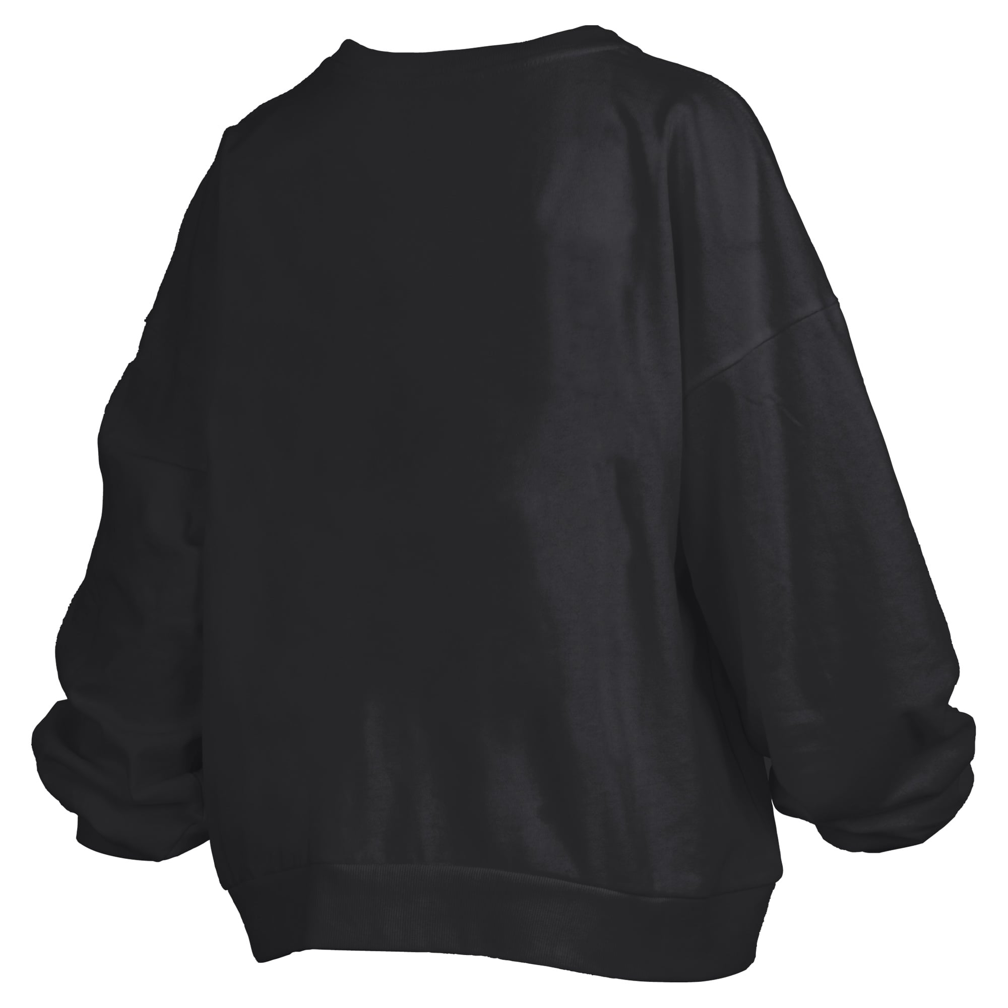 Women's Pressbox Black UCF Knights Oversized Janise Arch Over Logo Fleece Sweatshirt