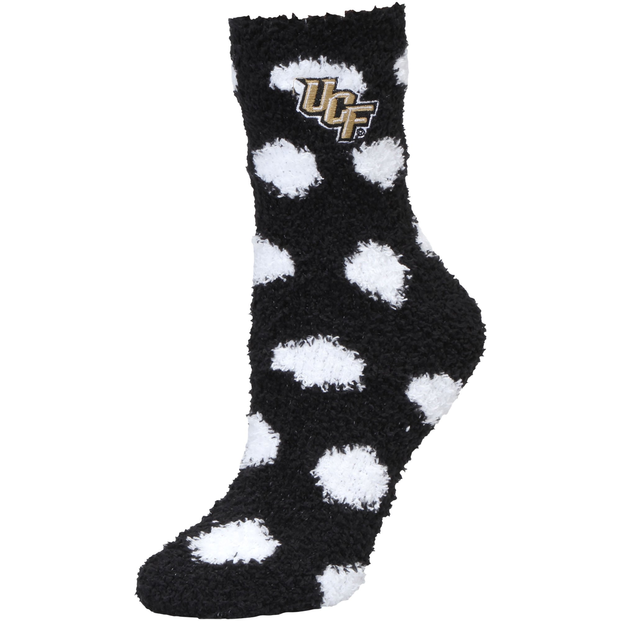 Chaussettes à pois en peluche ZooZatz UCF Knights pour femmes