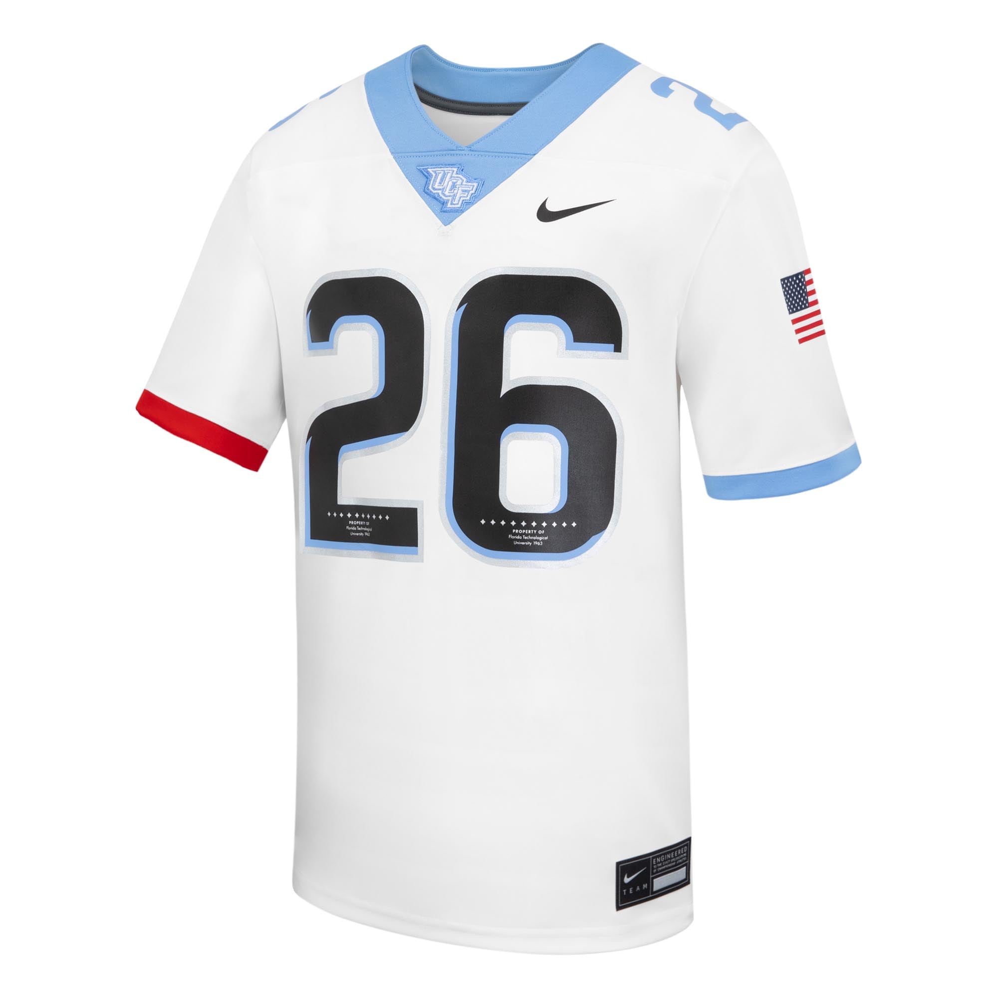 Maillot de football réplique Nike blanc UCF Knights 2026 Space Game pour jeunes