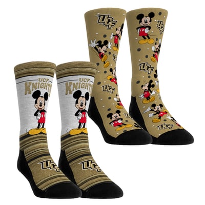  UCF Knights Rock Em Youth Mickey Mouse Two-Pack Crew Socks Set - Black