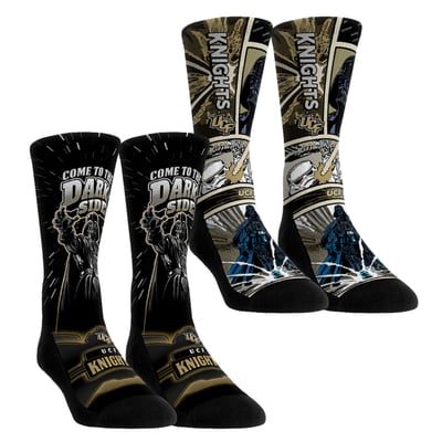  UCF Knights Rock Em Youth Star Wars Empire Two-Pack Crew Socks Set - Black