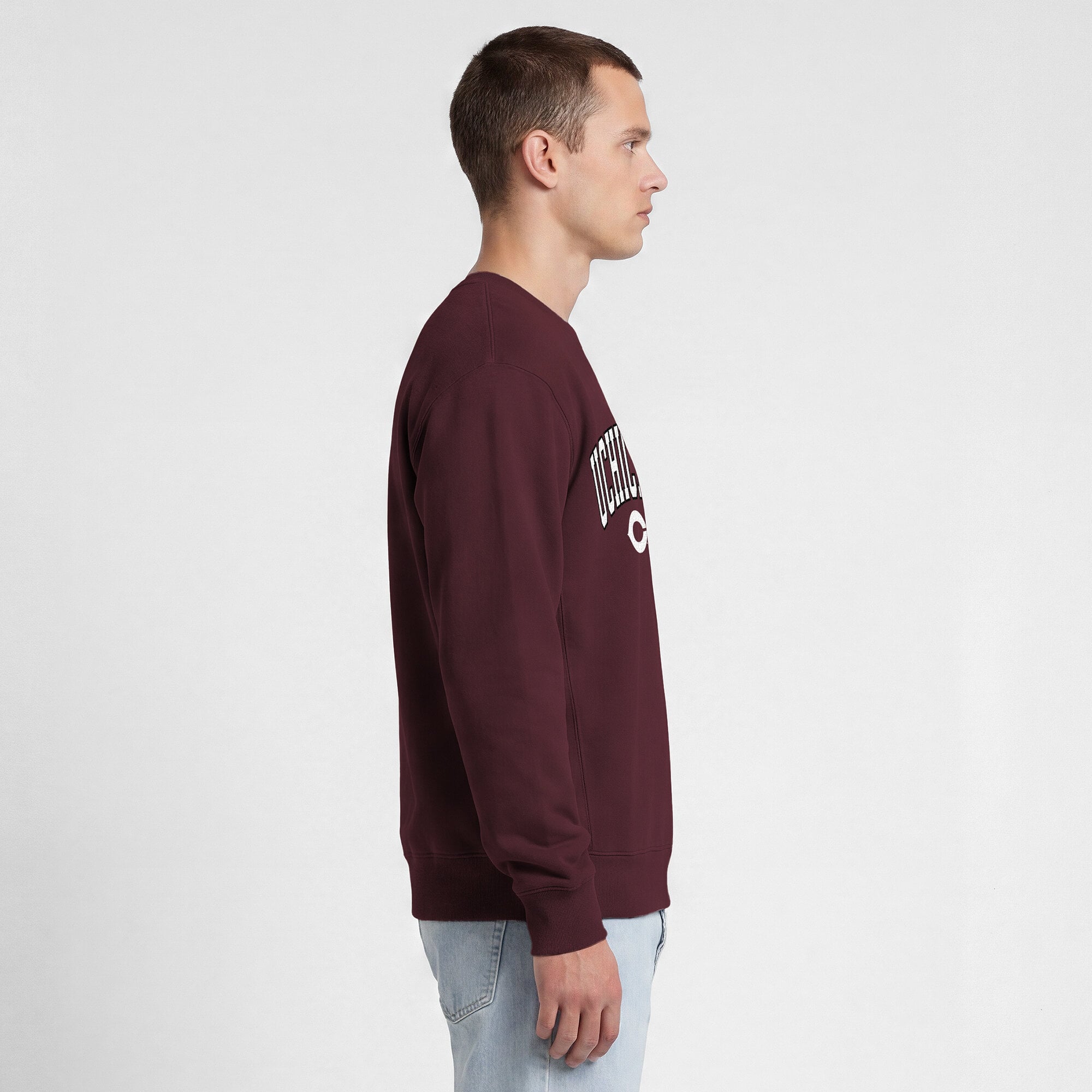 Sweat-shirt contrasté Champion Maroon UChicago Maroons pour homme