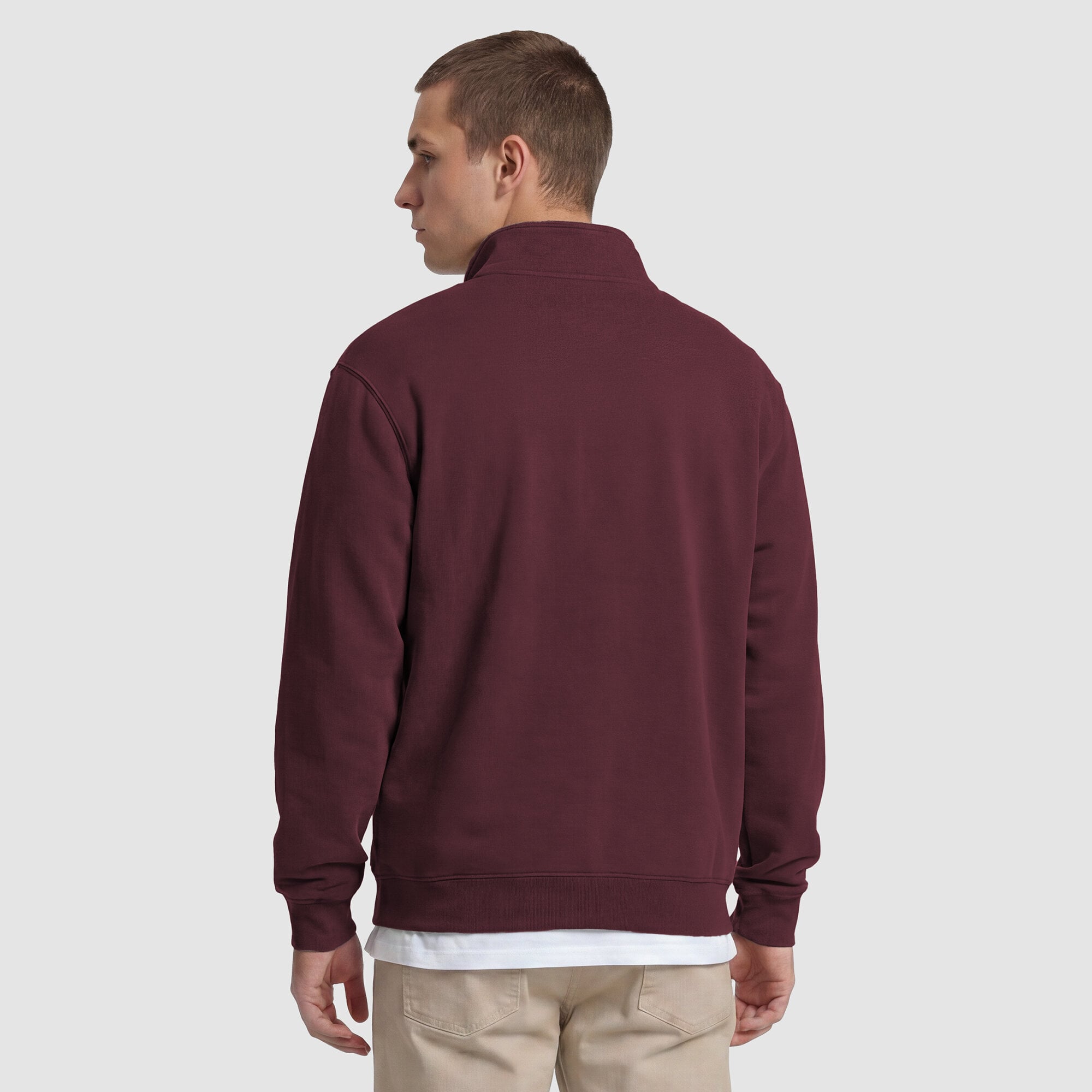 Men's Champion Maroon UChicago Maroons Quarter-Zip Fleece Pullover