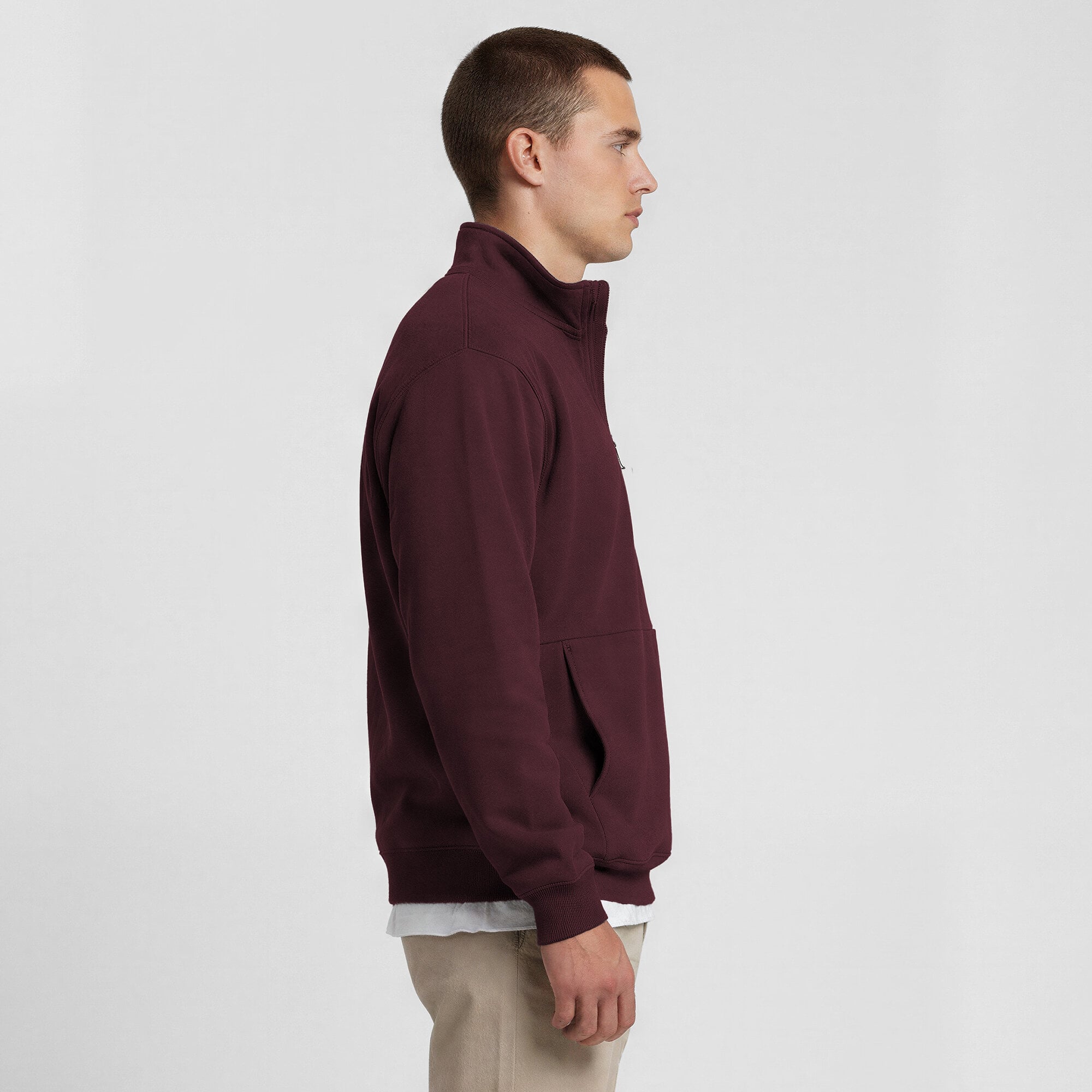Men's Champion Maroon UChicago Maroons Quarter-Zip Fleece Pullover