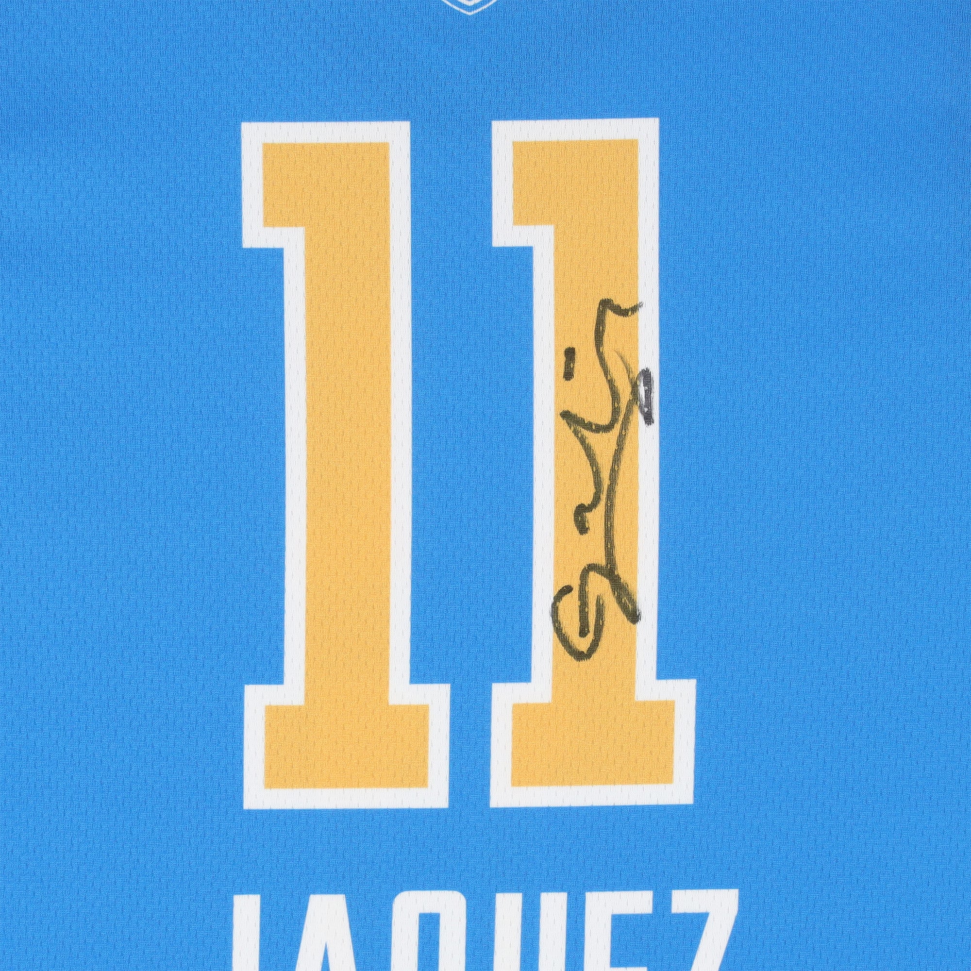 Maillot bleu Gameday Greats autographié par Gabriela Jaquez des UCLA Bruins