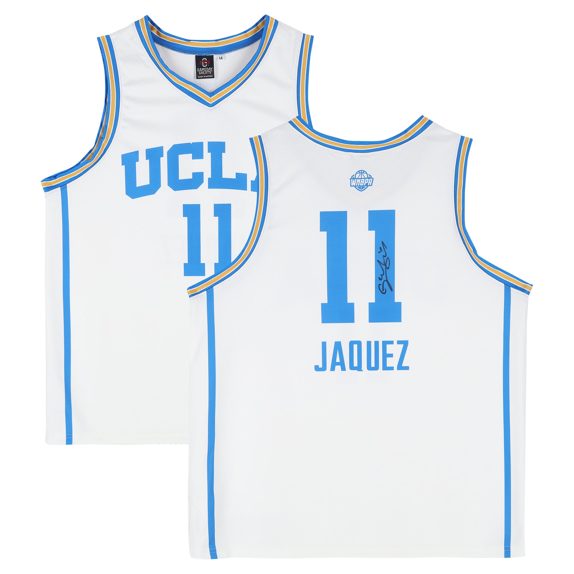 Maillot blanc autographié des UCLA Bruins de Gabriela Jaquez (Gameday Greats)