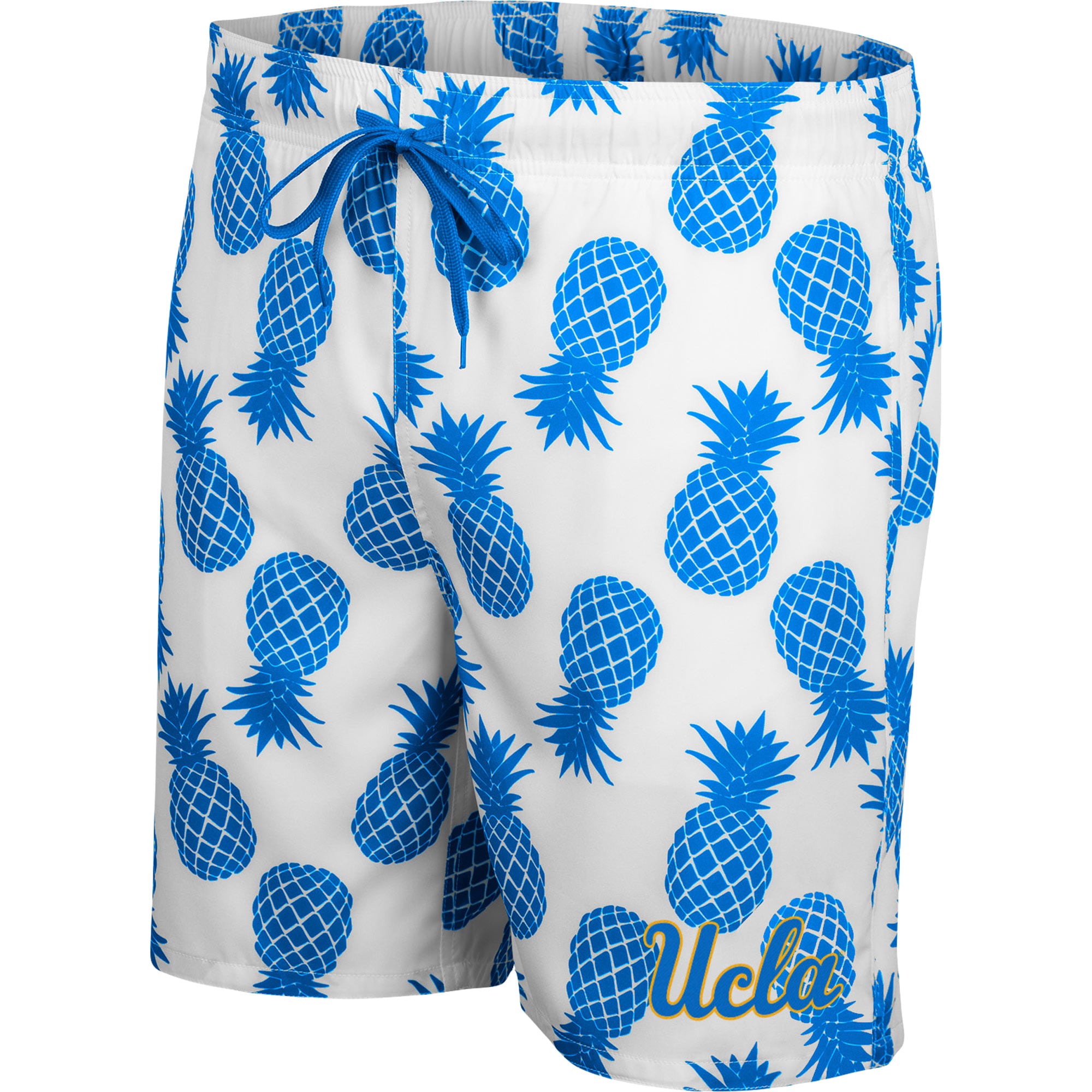 Pineapple Brothers 「ザ・ビーチ」 Men's Colosseum White/Blue UCLA Bruins Pineapple Swim Shorts