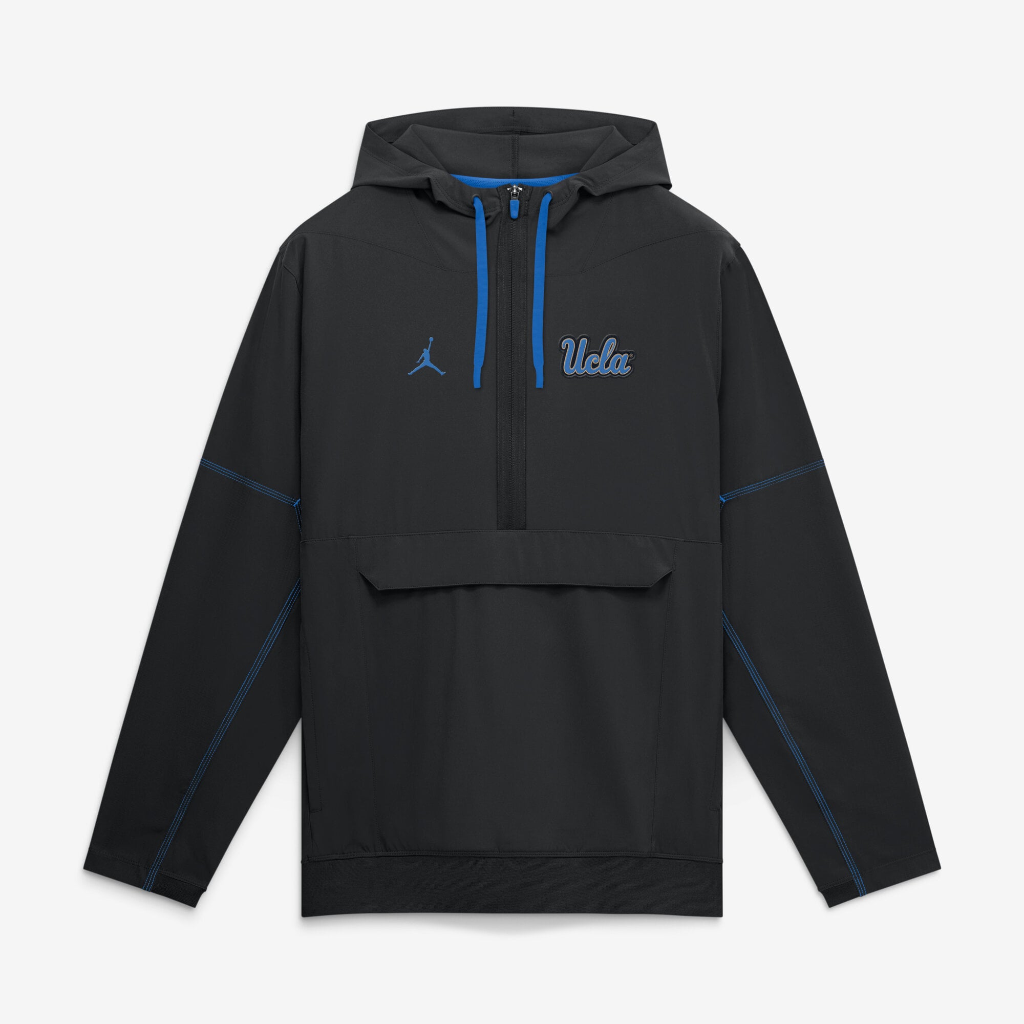 Veste anorak à demi-zip et capuche Jordan Brand noire UCLA Bruins 2026 pour homme