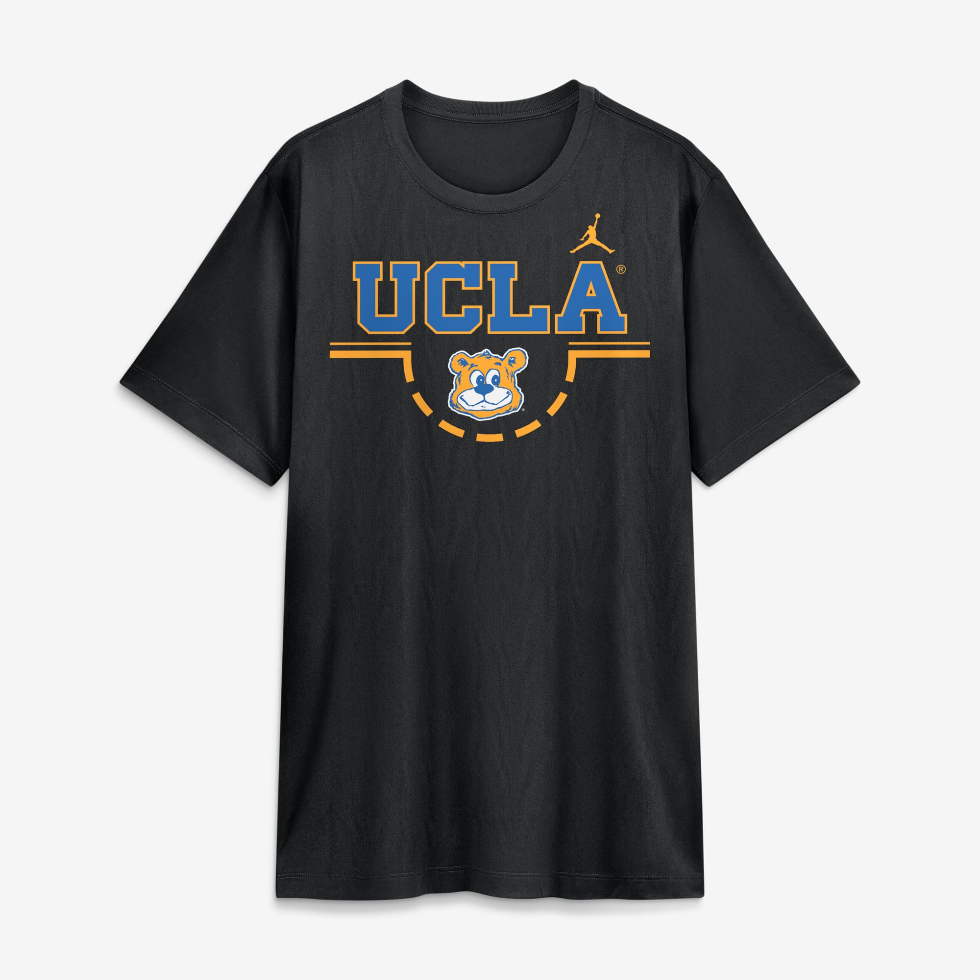 T-shirt Jordan Brand noir pour homme, modèle Courtside Legend des UCLA Bruins