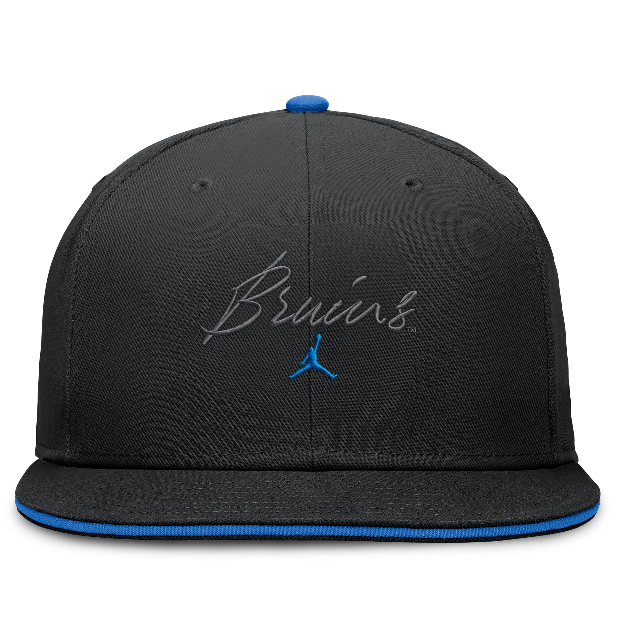 Casquette ajustée Jordan Brand noire UCLA Bruins Dri-FIT Primetime Script pour homme
