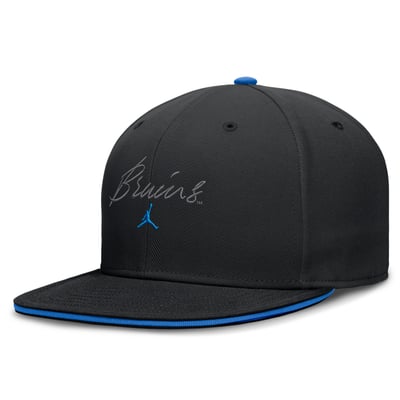 UCLA Bruins Jordan Brand Dri-FIT Primetime Script Fitted Hat - Black