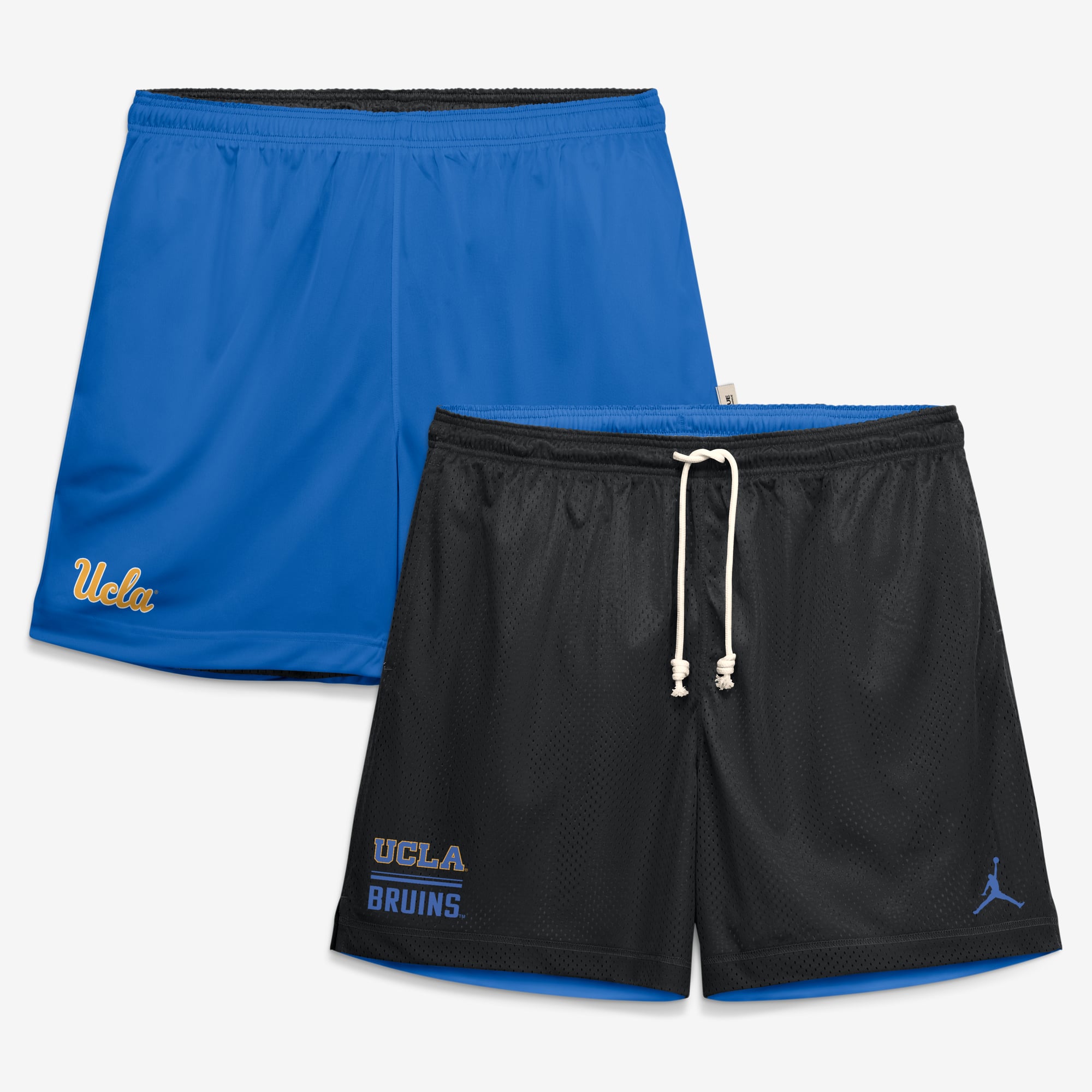 Short réversible Dri-FIT Jordan Brand noir/bleu UCLA Bruins Courtside pour homme