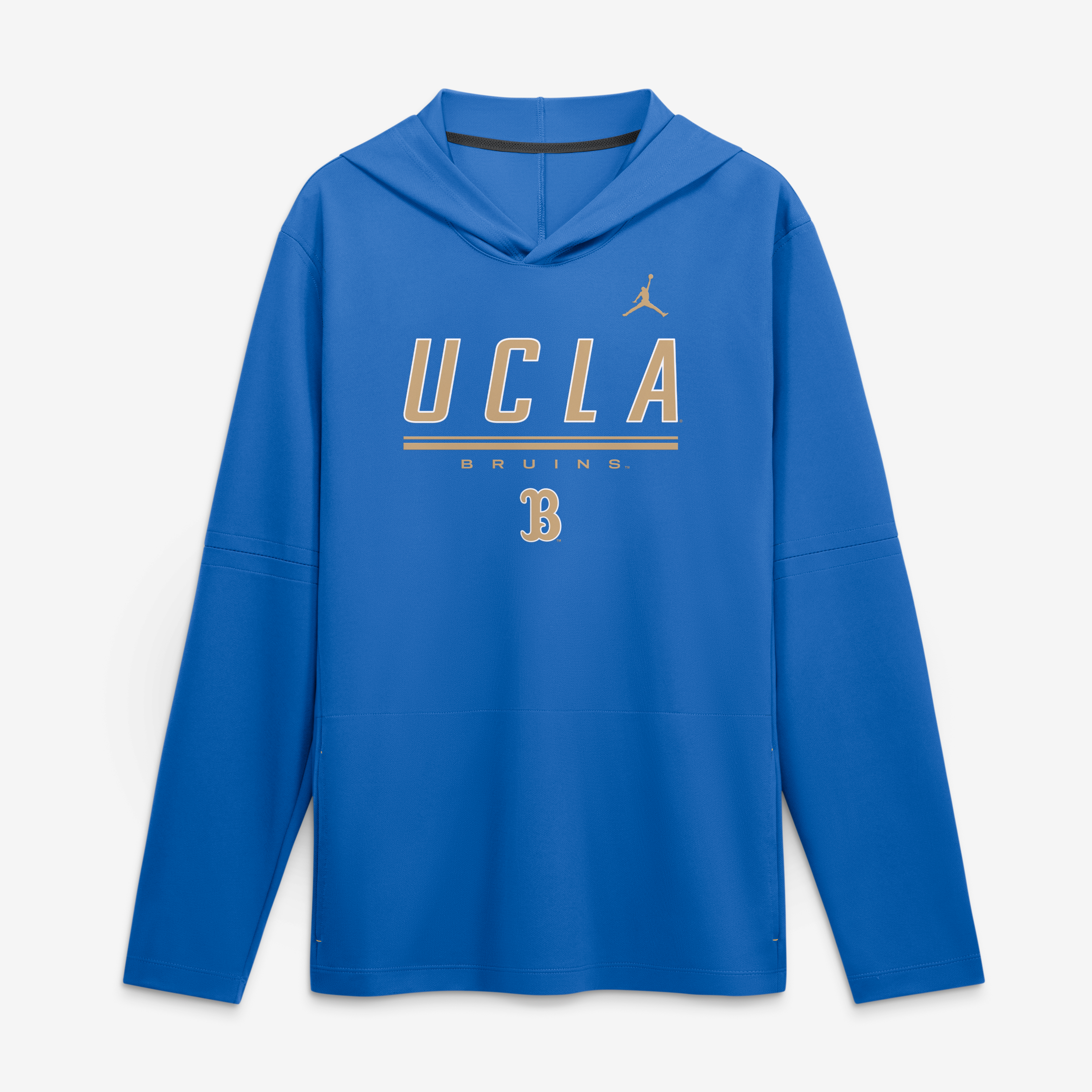 Haut à capuche léger manches longues Jordan Brand bleu UCLA Bruins 2026 Sideline pour homme