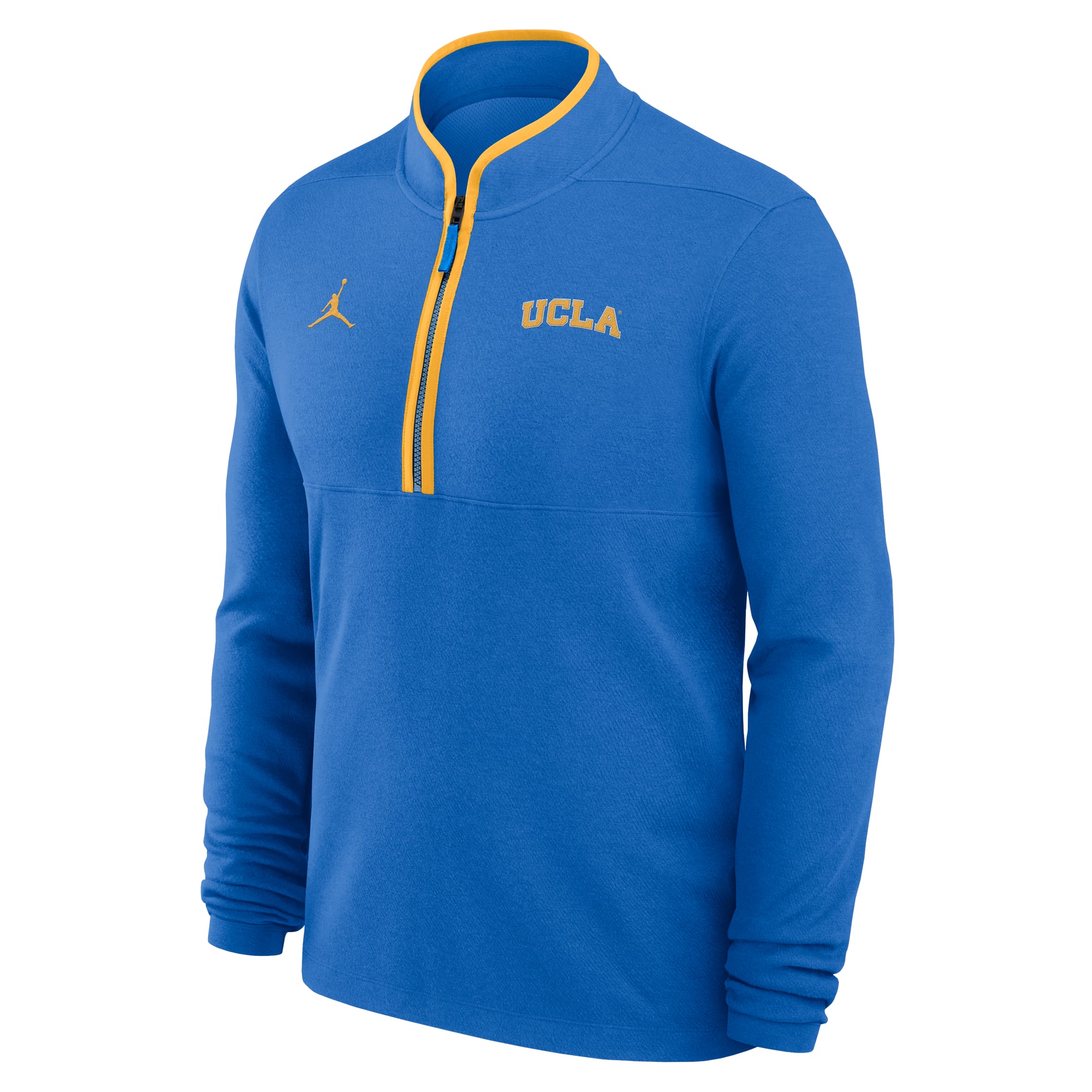 Pull-over Jordan Brand bleu UCLA Bruins Courtside Victory Dri-FIT à demi-zip pour homme