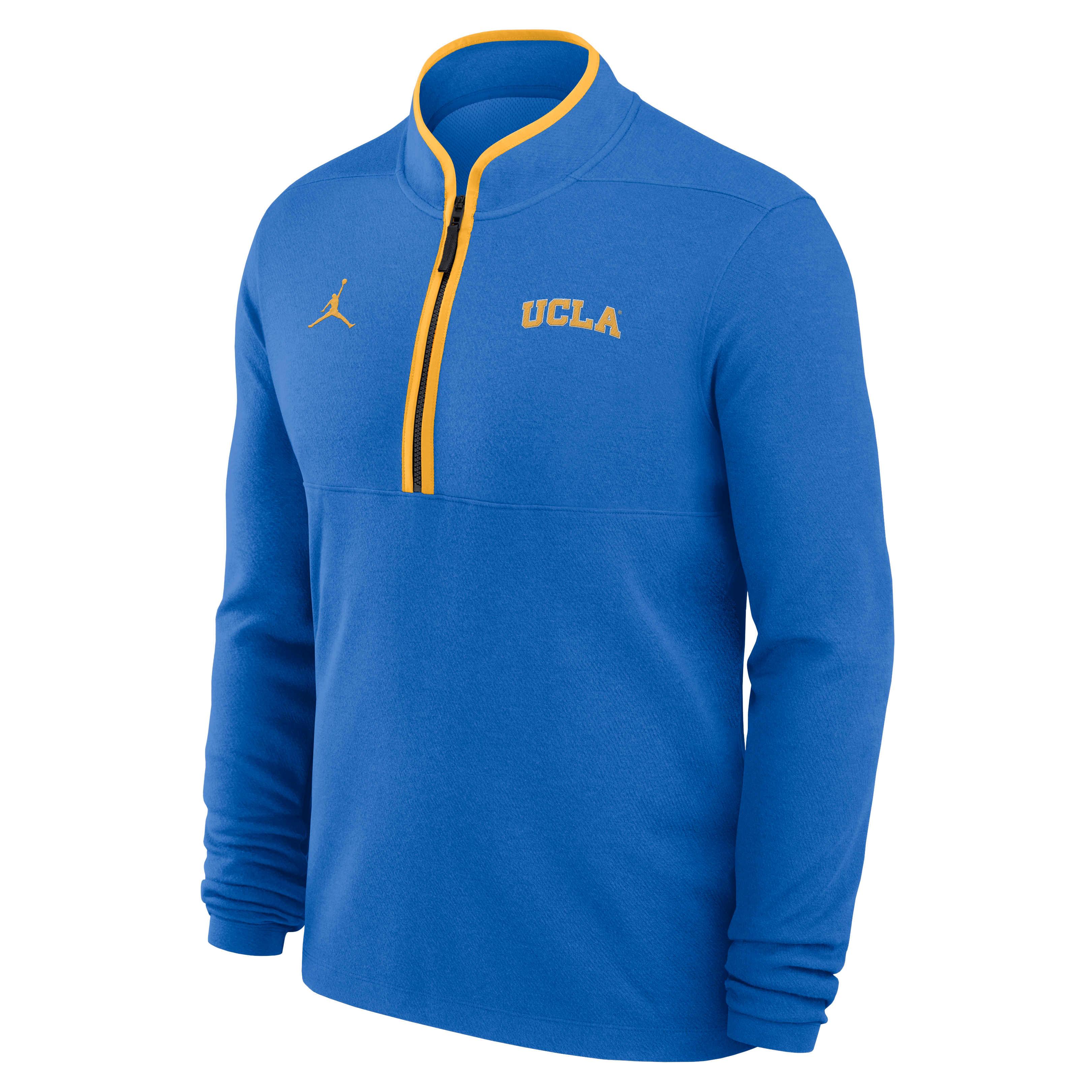 Pull-over Jordan Brand bleu UCLA Bruins Courtside Victory Dri-FIT à demi-zip pour homme