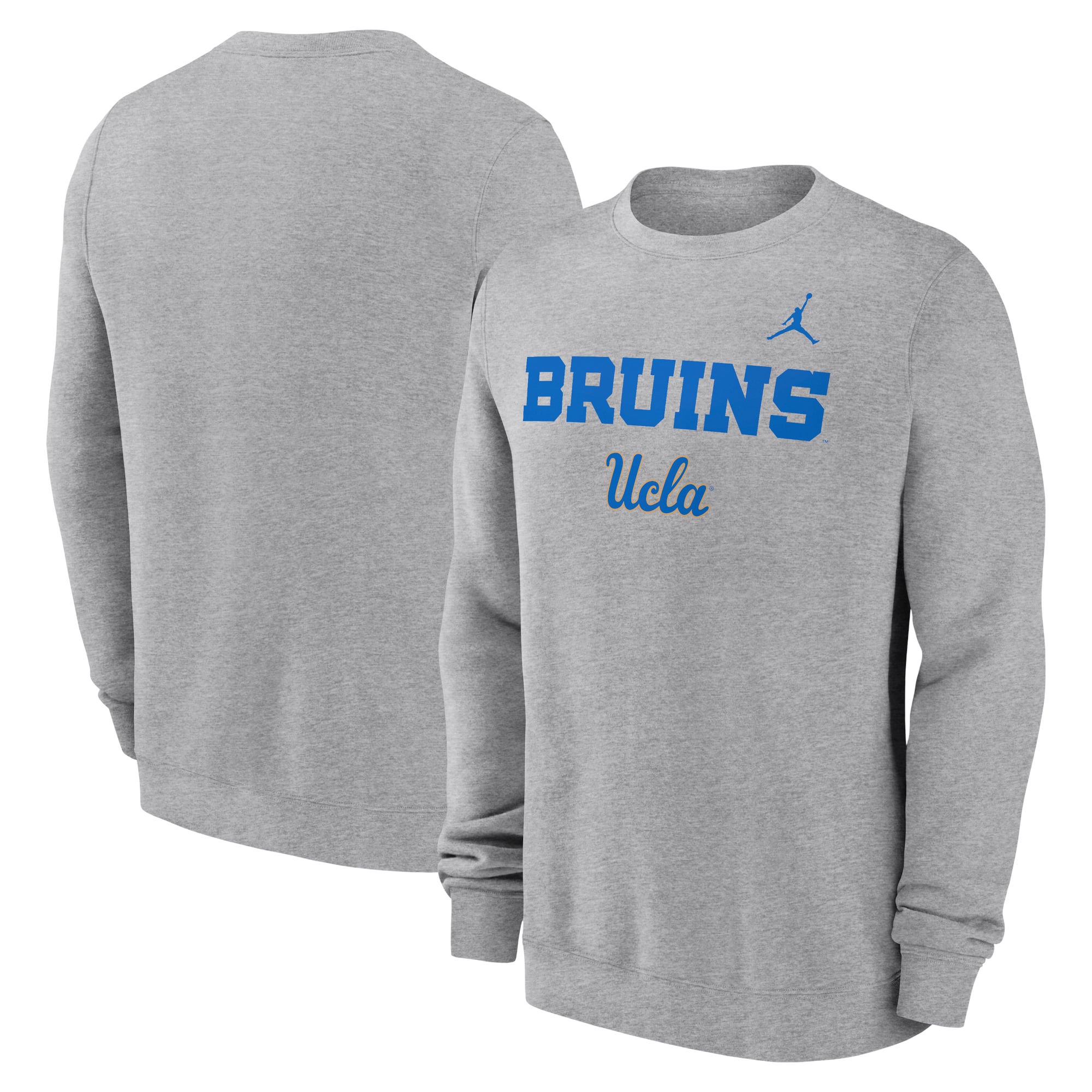 Sweat-shirt à enfiler Jordan Brand pour homme, gris chiné, UCLA Bruins Primetime Primary Stack