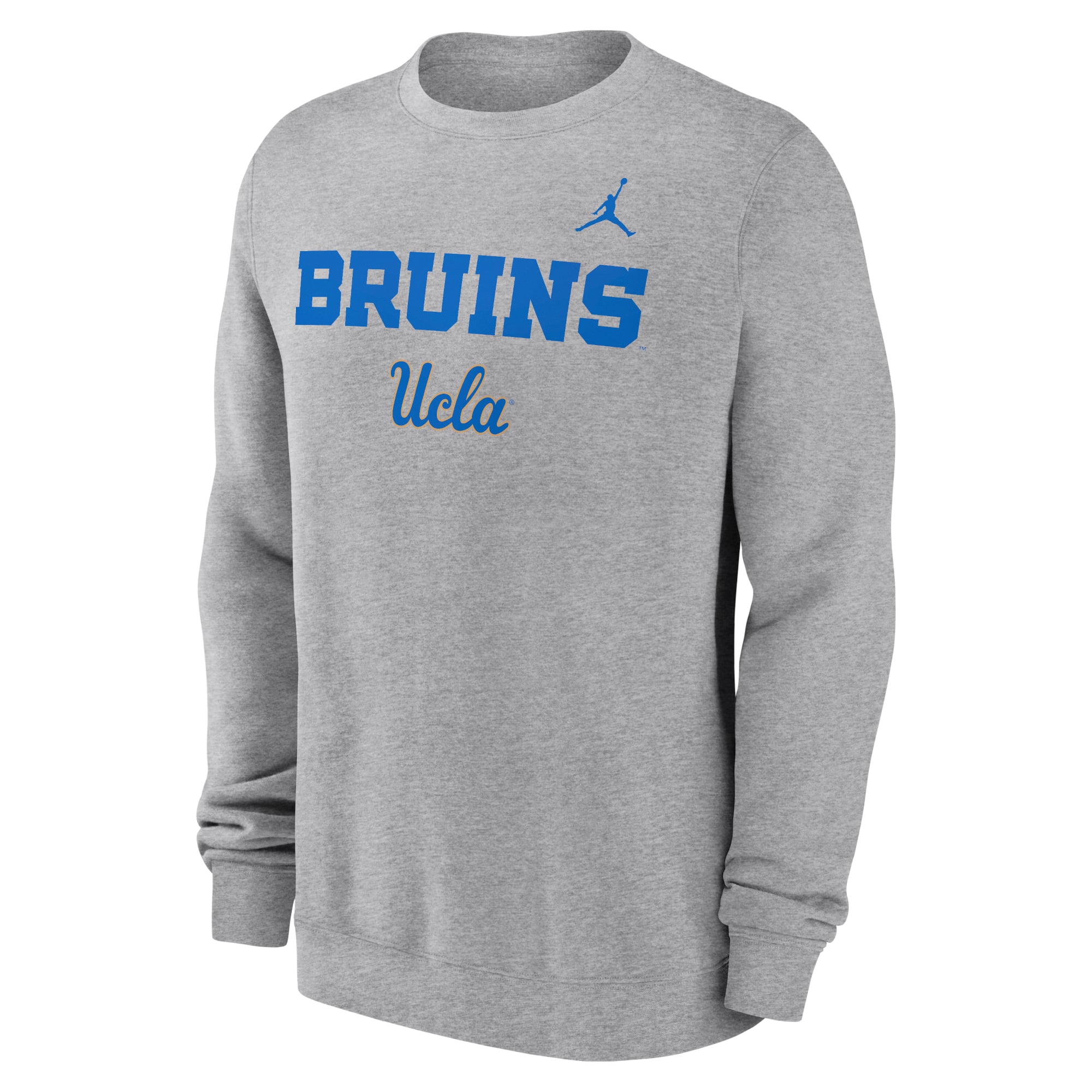Sweat-shirt à enfiler Jordan Brand pour homme, gris chiné, UCLA Bruins Primetime Primary Stack