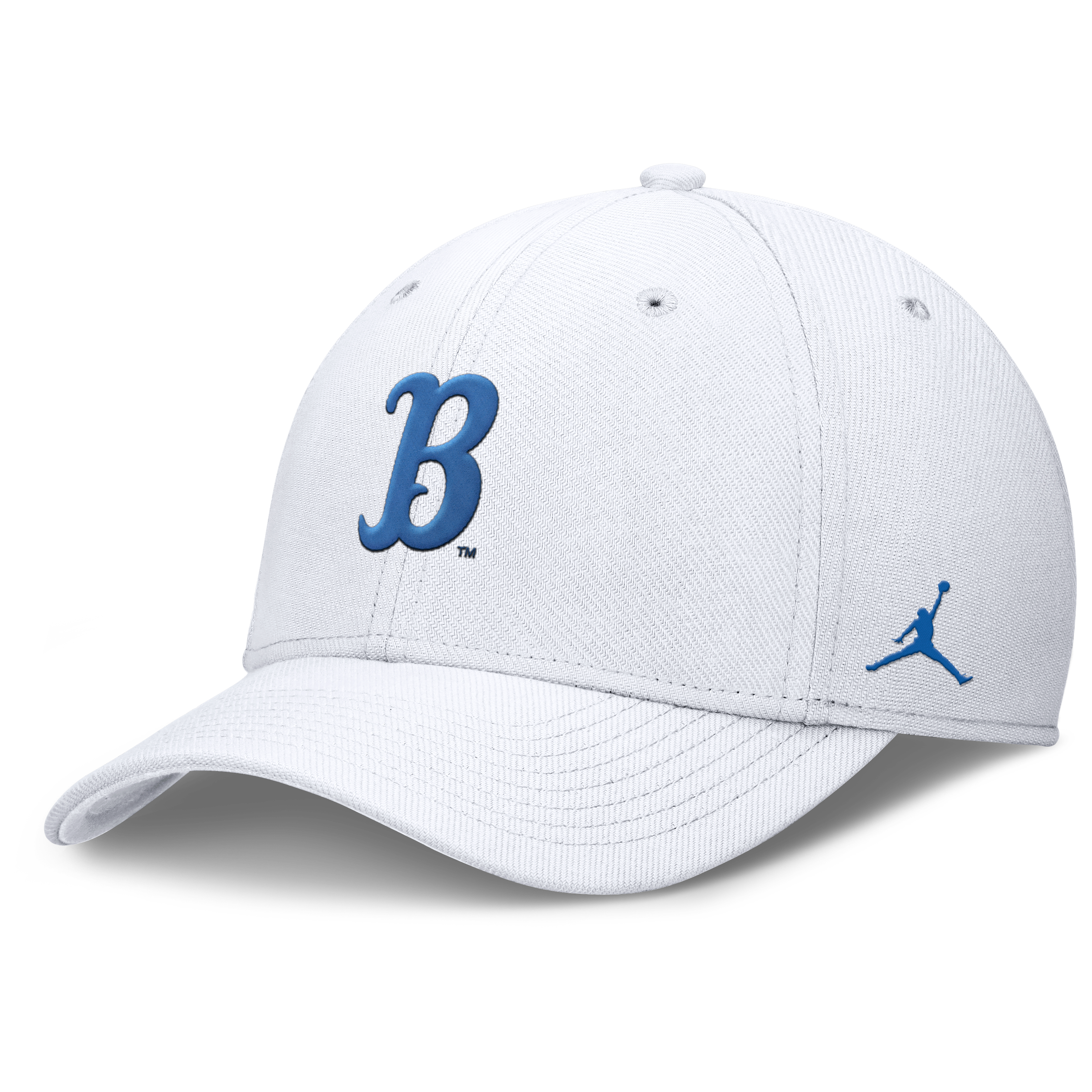 Men's Jordan Brand White UCLA Bruins Rise SwooshFlex Dri-FIT Hat