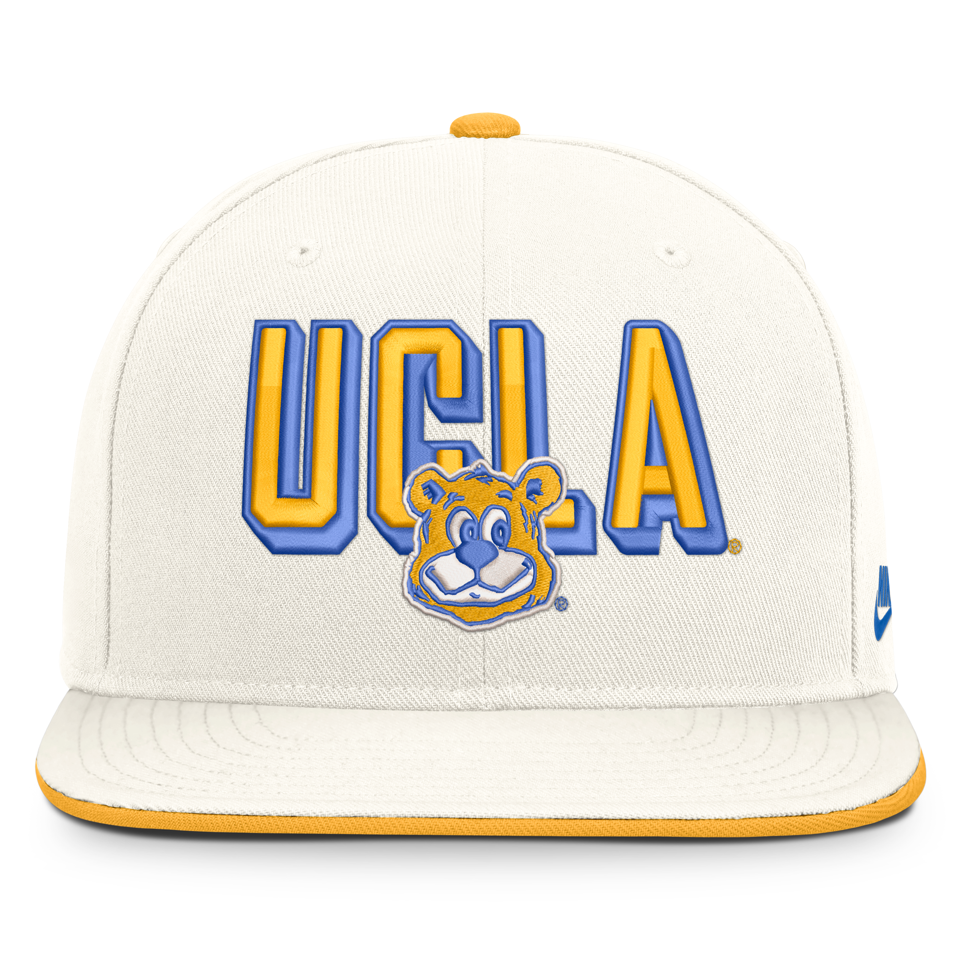 Men's Nike  White UCLA Bruins Legacy Letter & Mascot Pro Snapback Hat