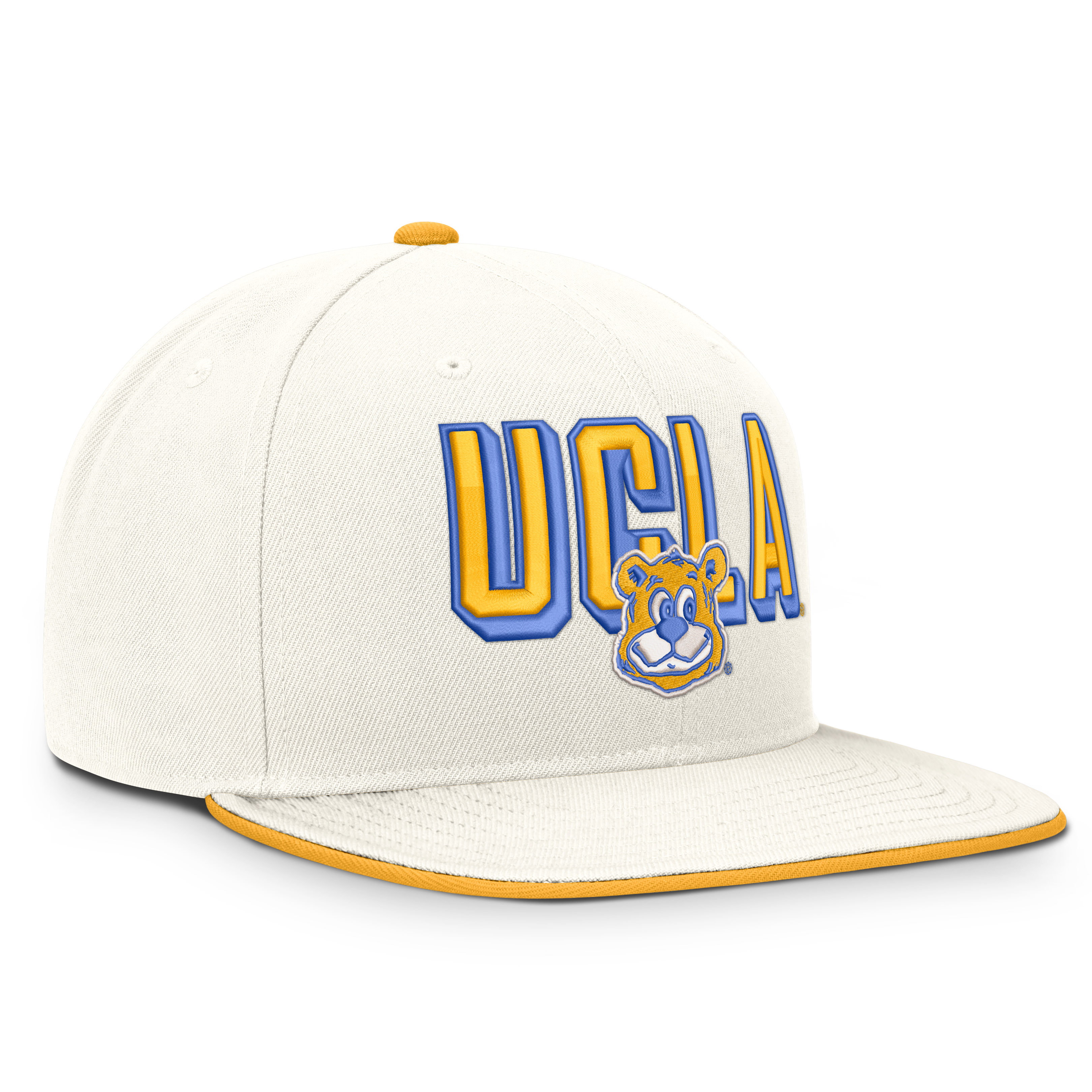 Men's Nike  White UCLA Bruins Legacy Letter & Mascot Pro Snapback Hat