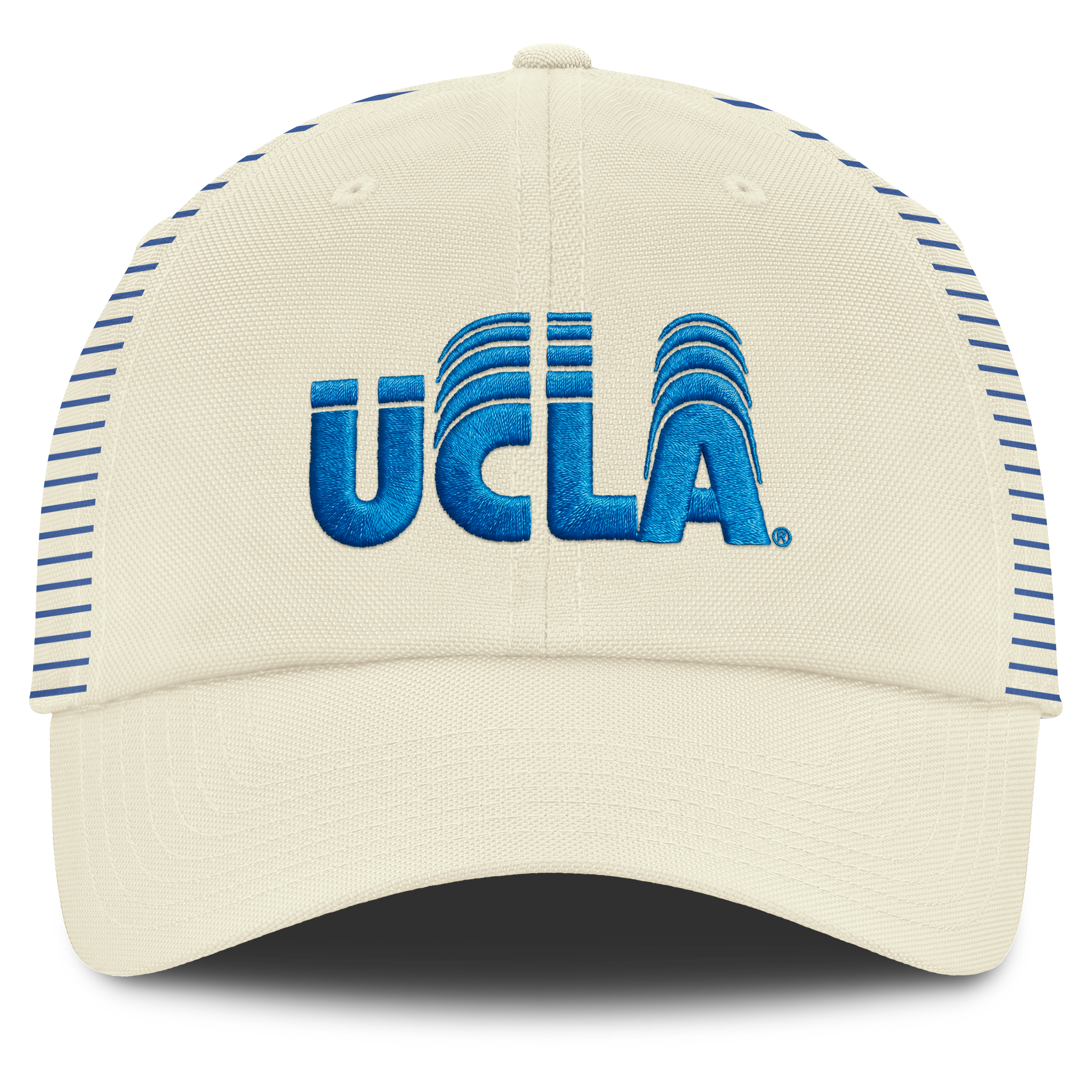 Men's Nike White UCLA Bruins Vault Logo Striped Club Dri-FIT Adjustable Hat