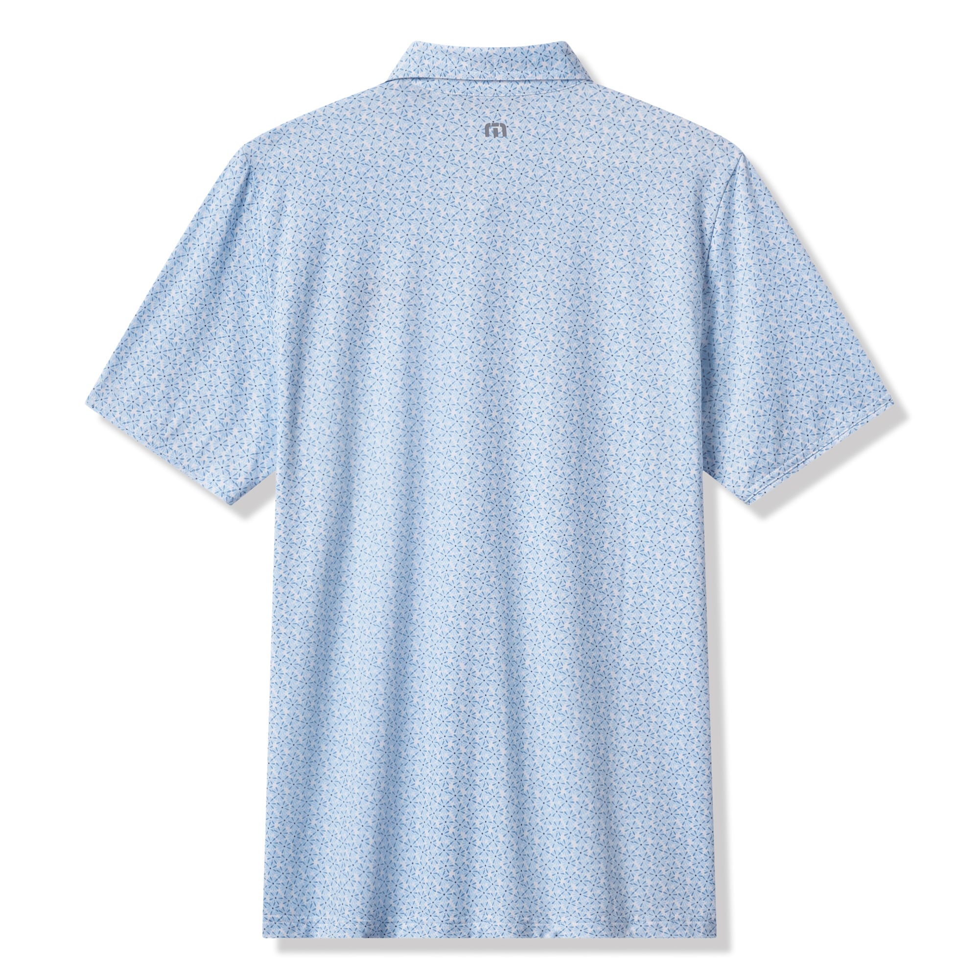 Polo homme TravisMathew blanc/bleu UCLA Bruins College Bound en mélange de trois matières
