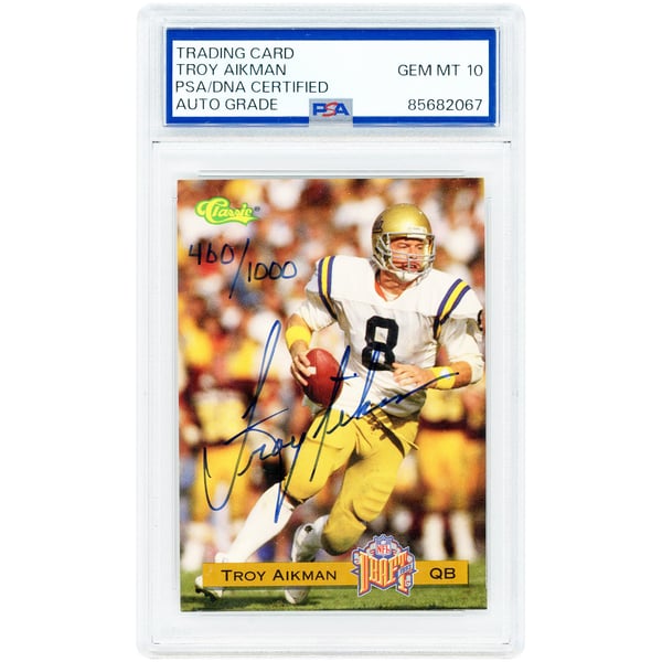 Troy Aikman UCLA Bruins Autographed 1993 Classic #NNO #460/1000 