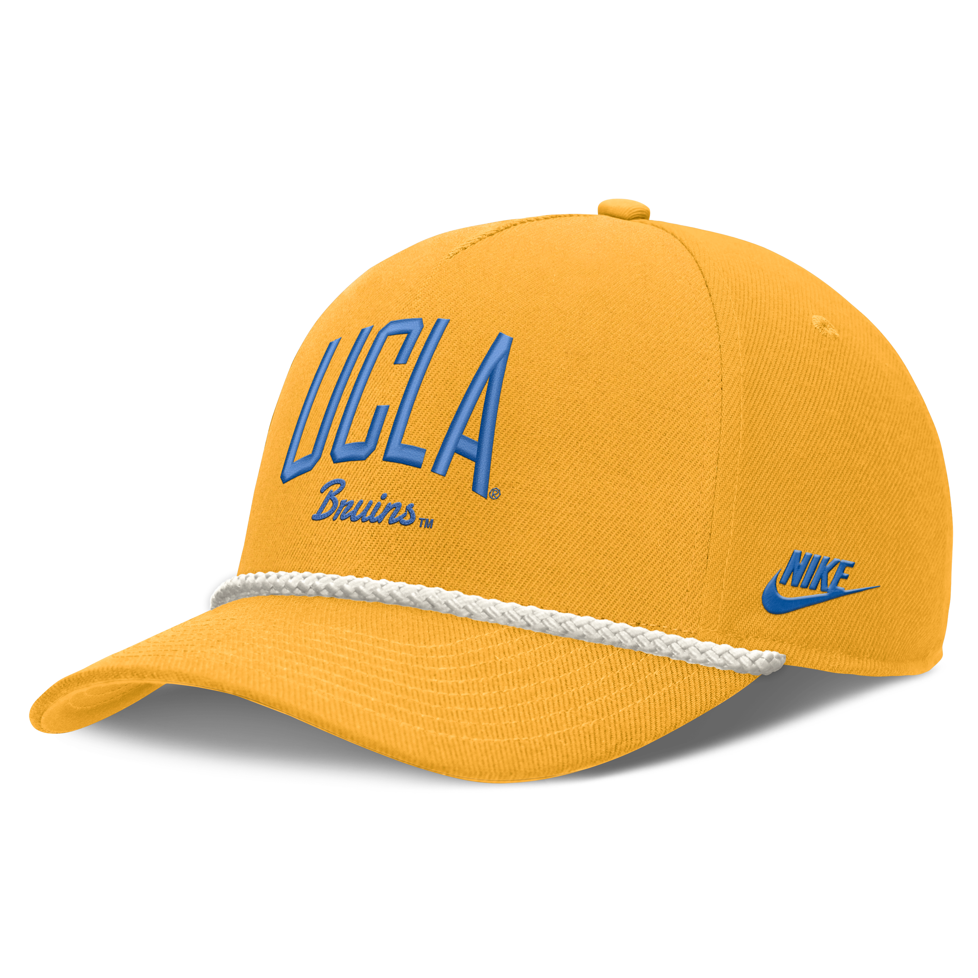 Casquette unisexe Nike dorée UCLA Bruins à lettres et taille ajustable