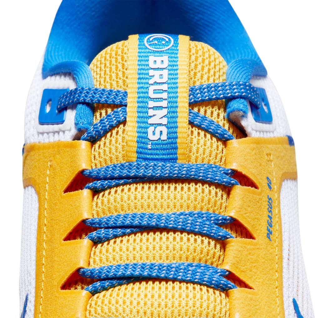 Unisex Nike White UCLA Bruins Zoom Pegasus 40 Running Shoe display picture 3