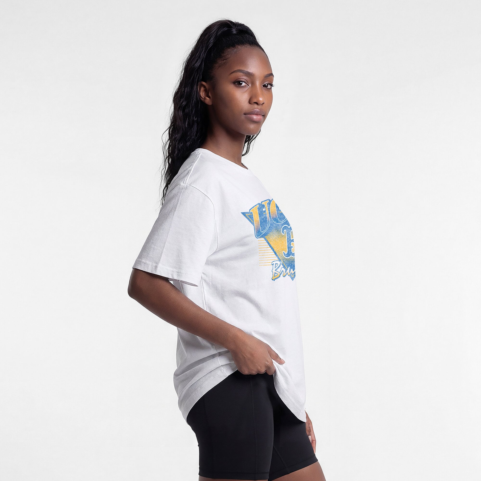 Women's Champion White UCLA Bruins Retro Oversized T-Shirt