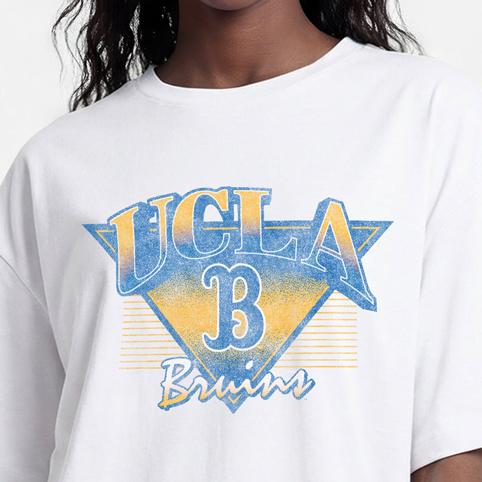 Women's Champion White UCLA Bruins Retro Oversized T-Shirt