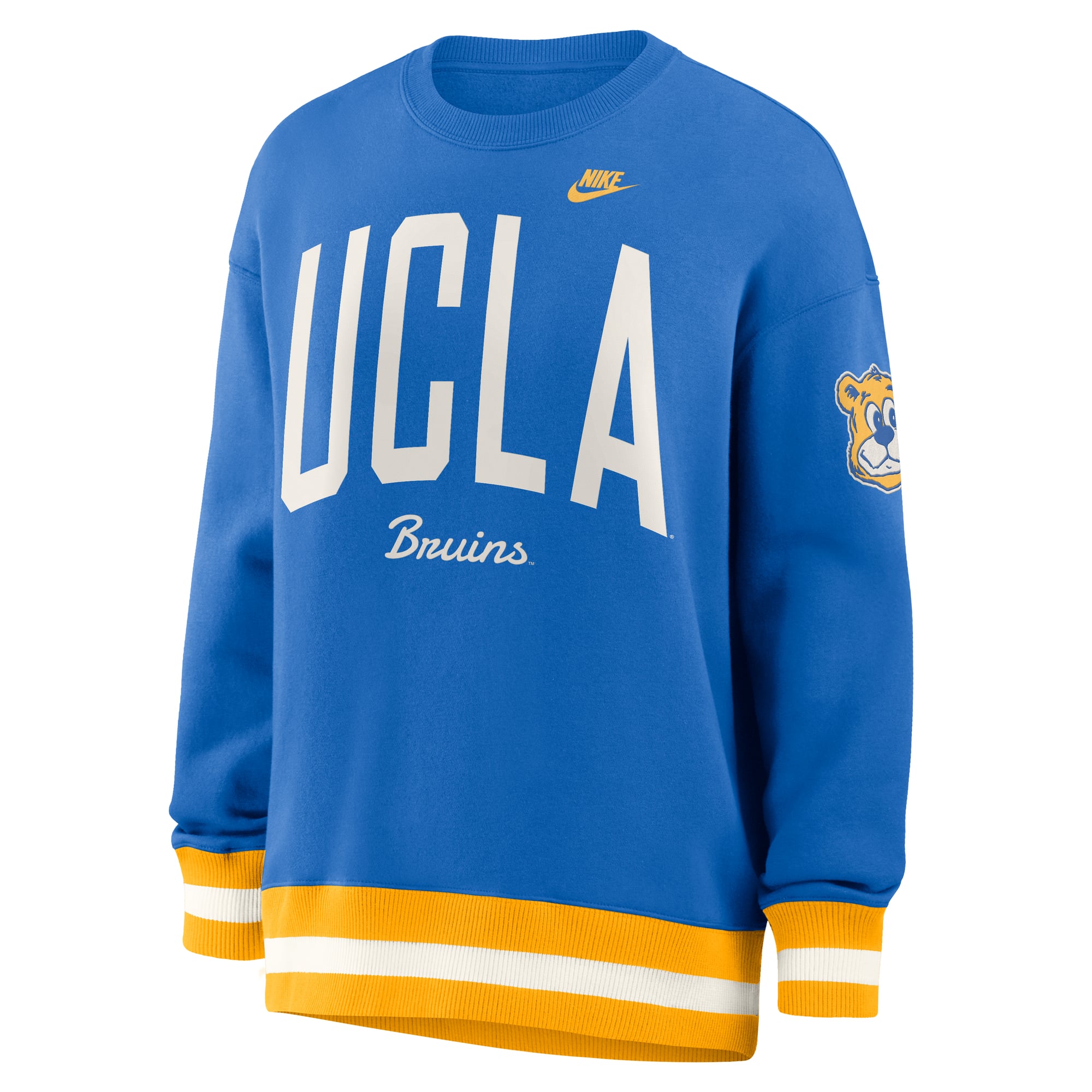 Sweat-shirt oversize Nike bleu UCLA Bruins Legacy Arch Phoenix pour femme