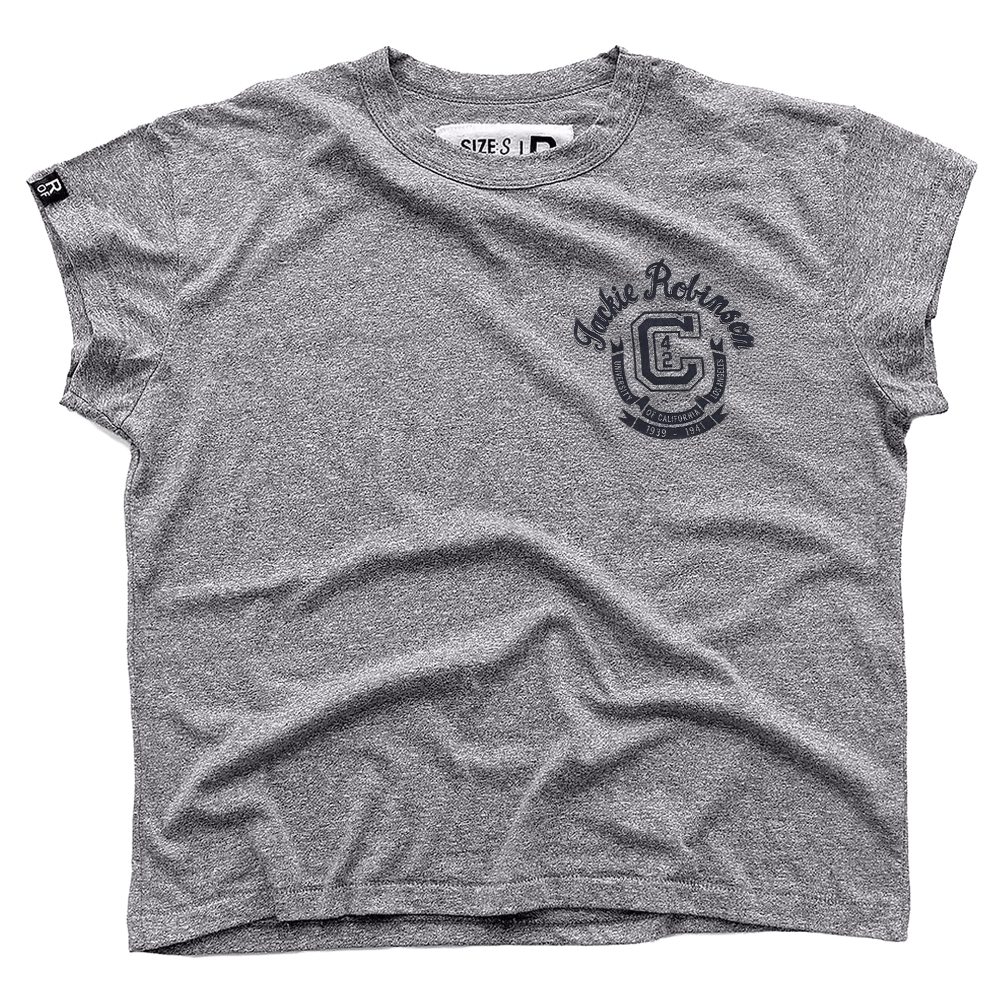 Women's Roots of Fight x UCLA Bruins Jackie Robinson Gris #42 Tri-Blend