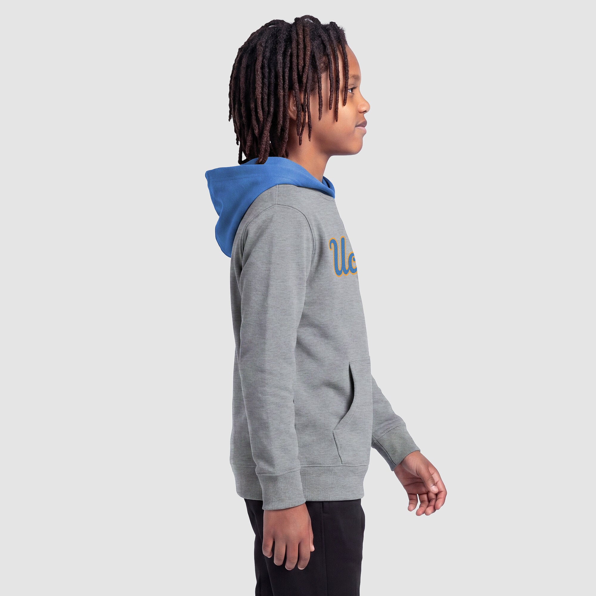 Sweat à capuche en polaire Youth Champion Heather Gray UCLA Bruins