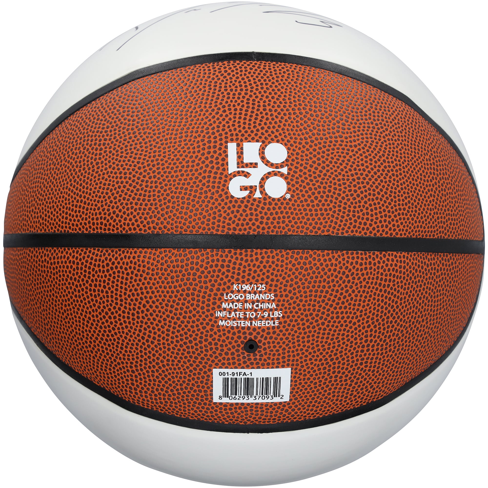 Ballon de basket-ball à panneau blanc autographié par Diana Taurasi (UConn Huskies) et portant le logo de la marque