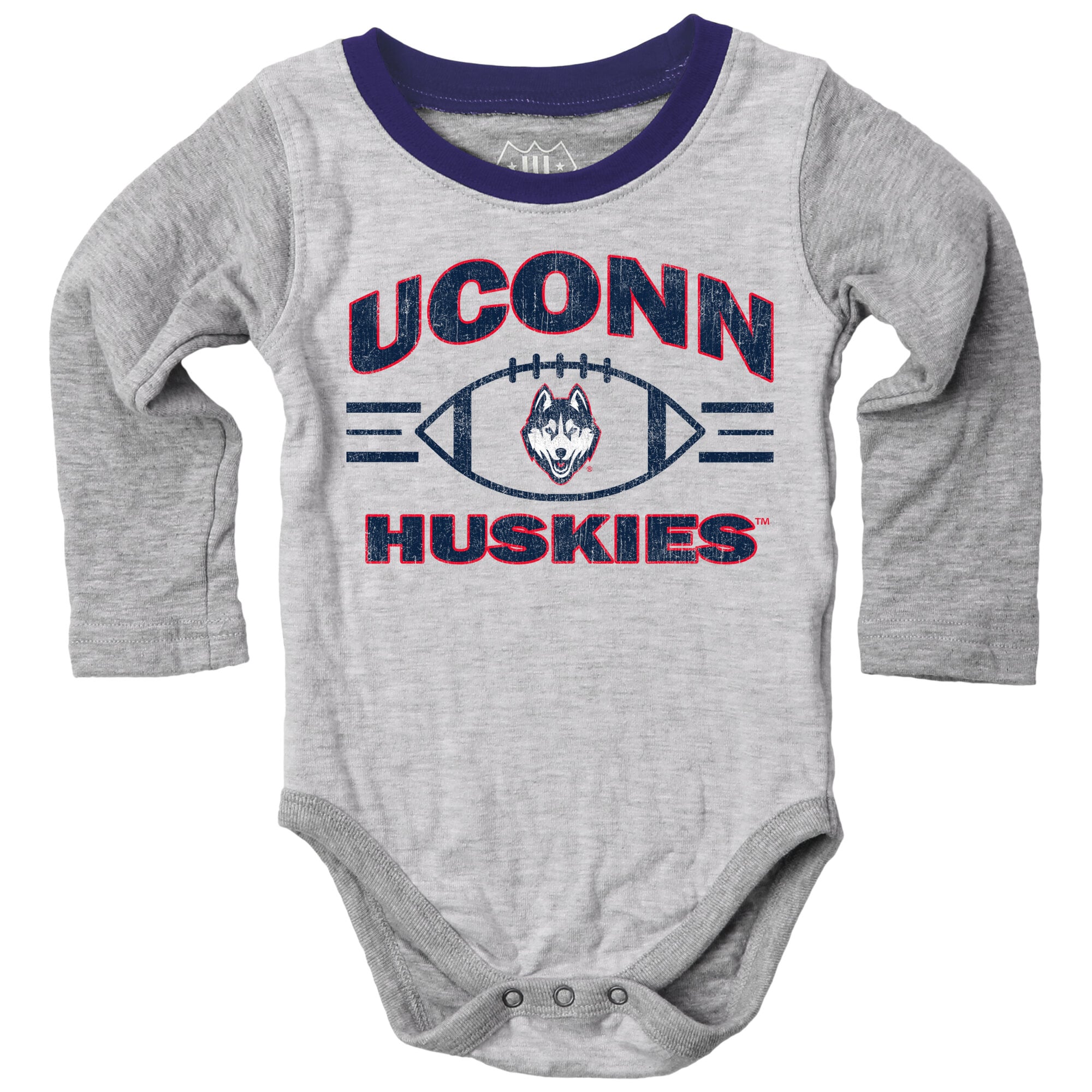 Ensemble sauteur pour bébé Wes & Willy Heather Gray UConn Huskies Jie Hopper