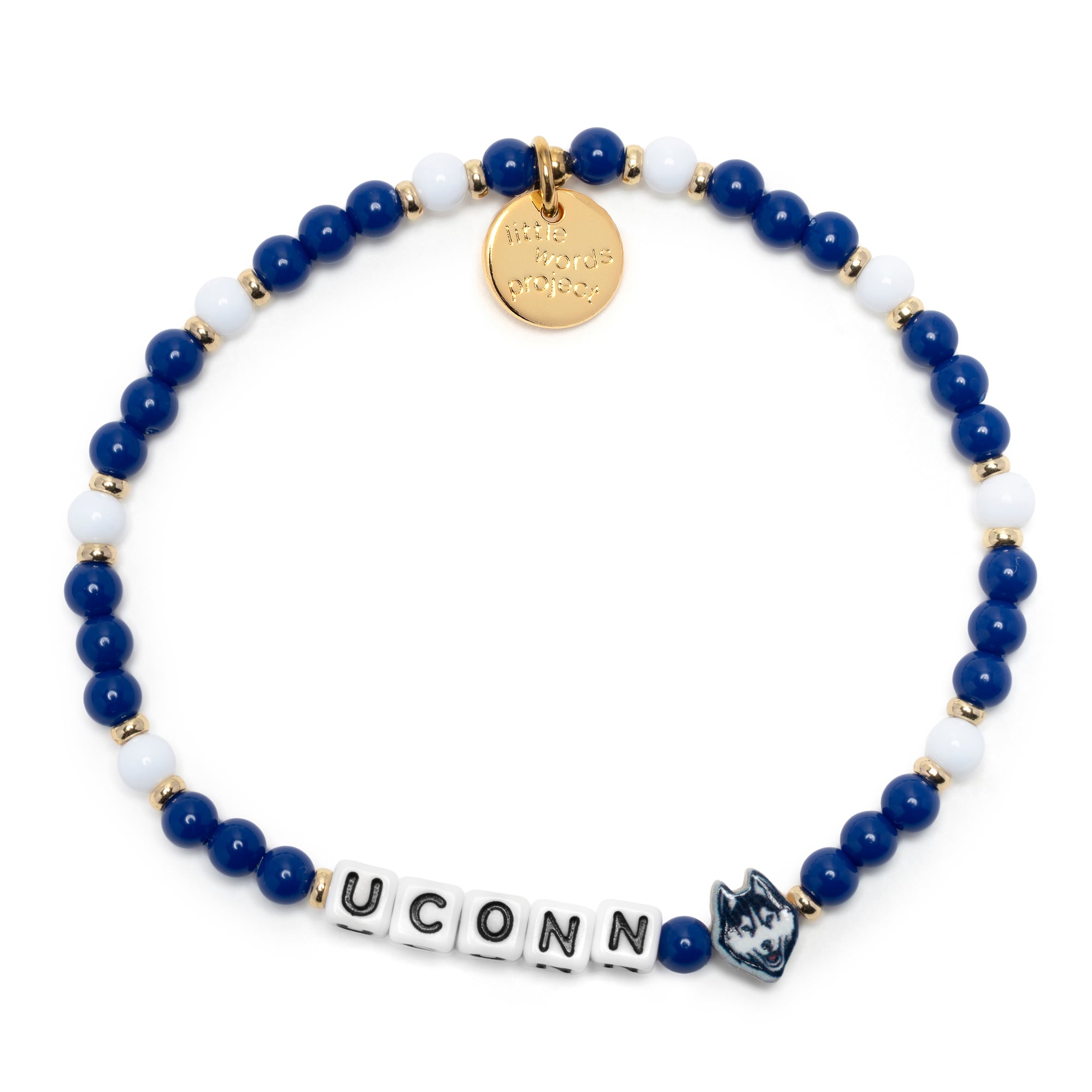 Bracelet de l'équipe des Huskies de l'UConn (projet Little Words)