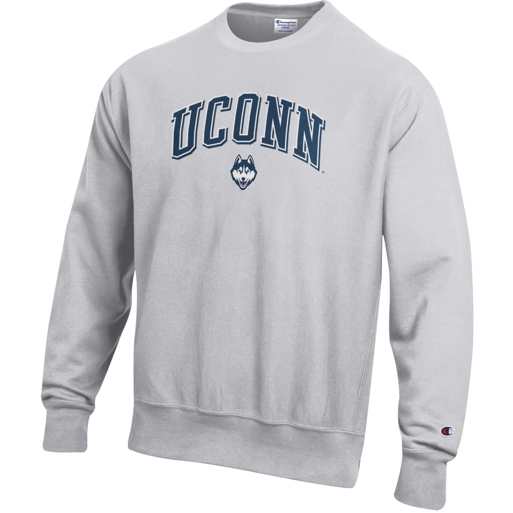 Men's Champion Gray UConn Huskies Reverse Weave Sweatshirt