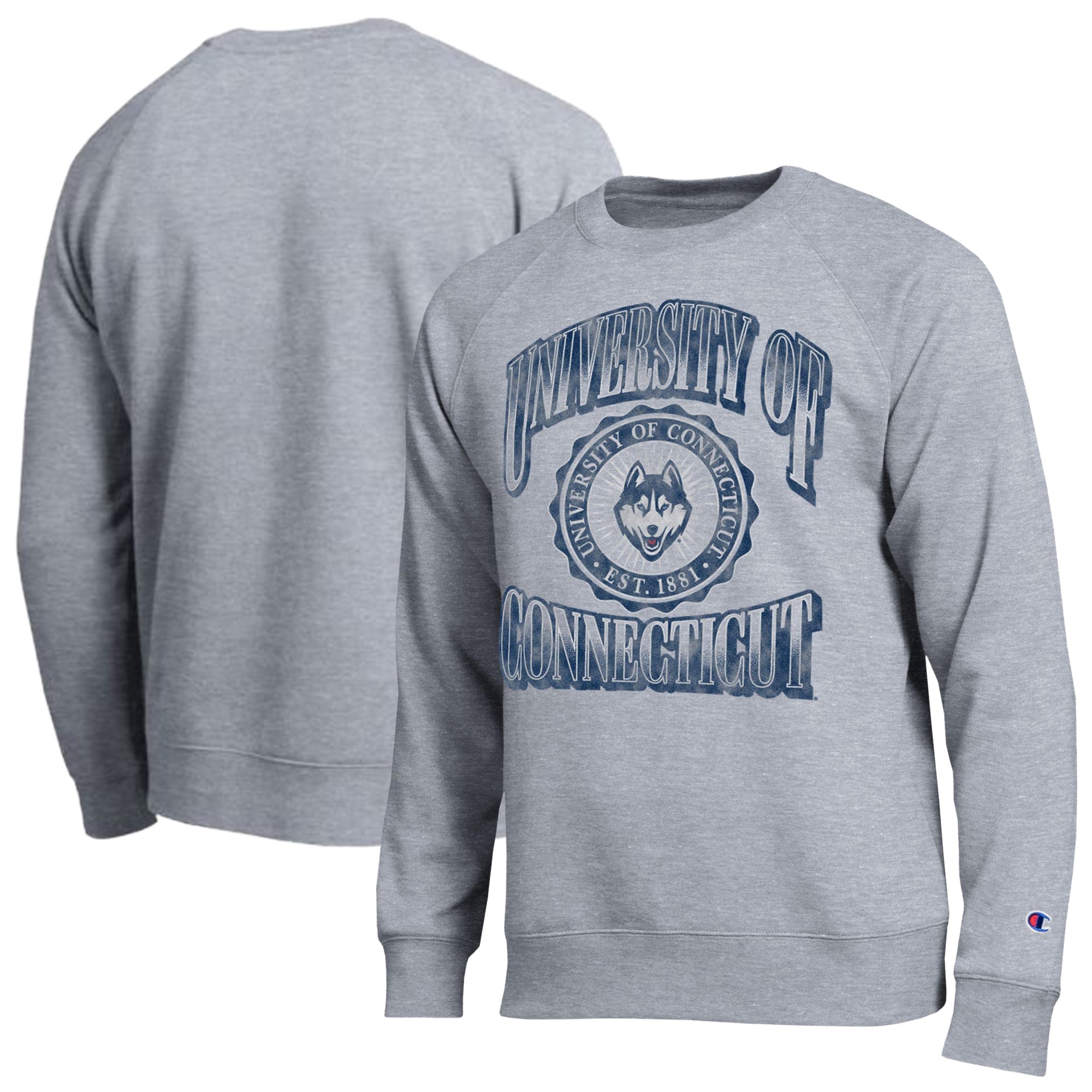 Men's Champion Heather Gray UConn Huskies All-Star Sweatshirt