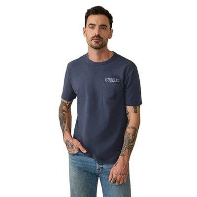 UConn Huskies FAHERTY Sunwashed Pocket T-Shirt - Navy