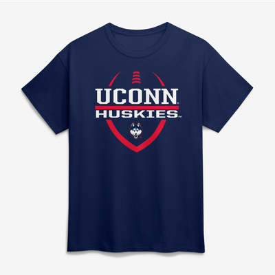  UConn Huskies Football Fan T-Shirt - Navy